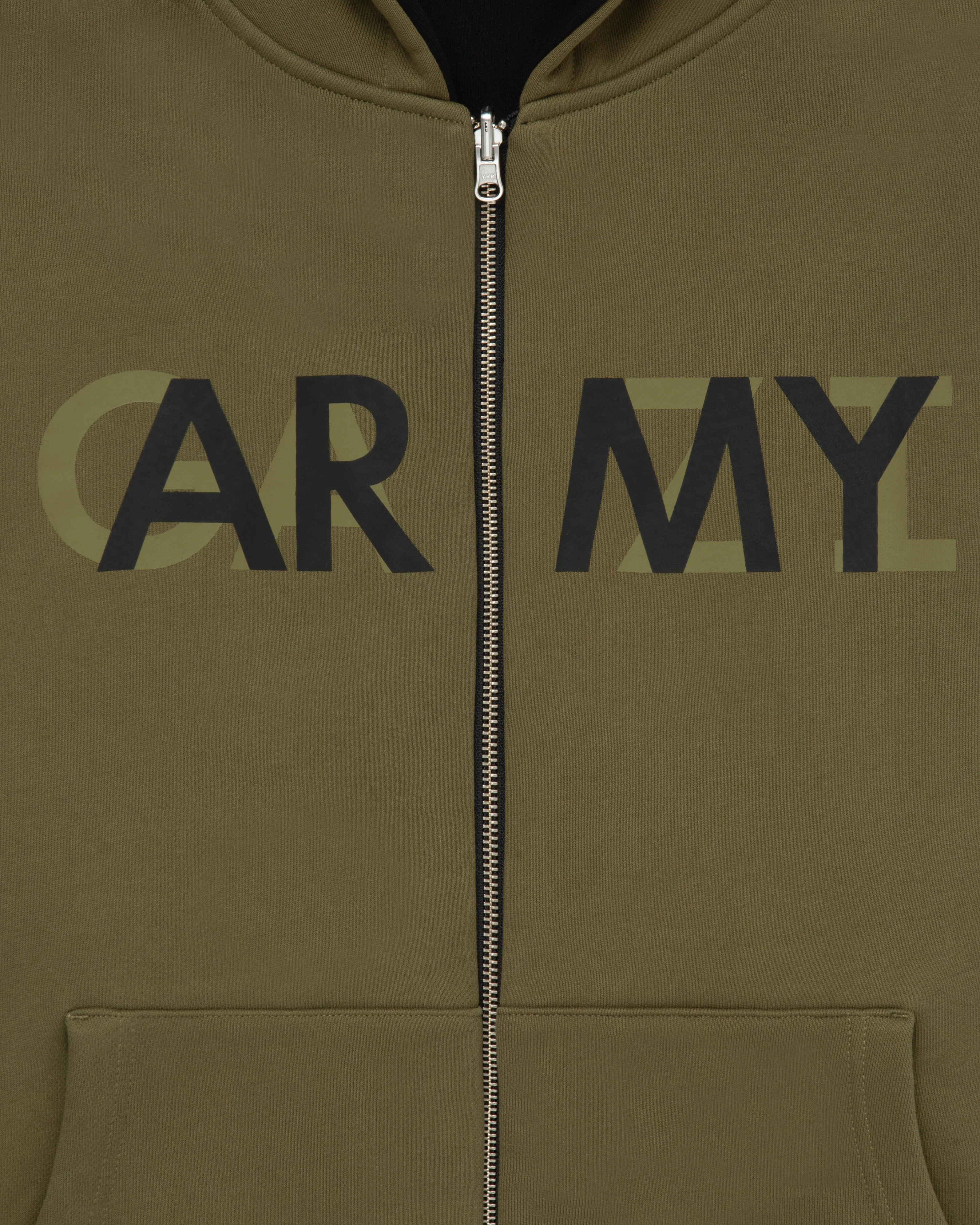 Army/Press Reversible Zip Hoodie - Image 2