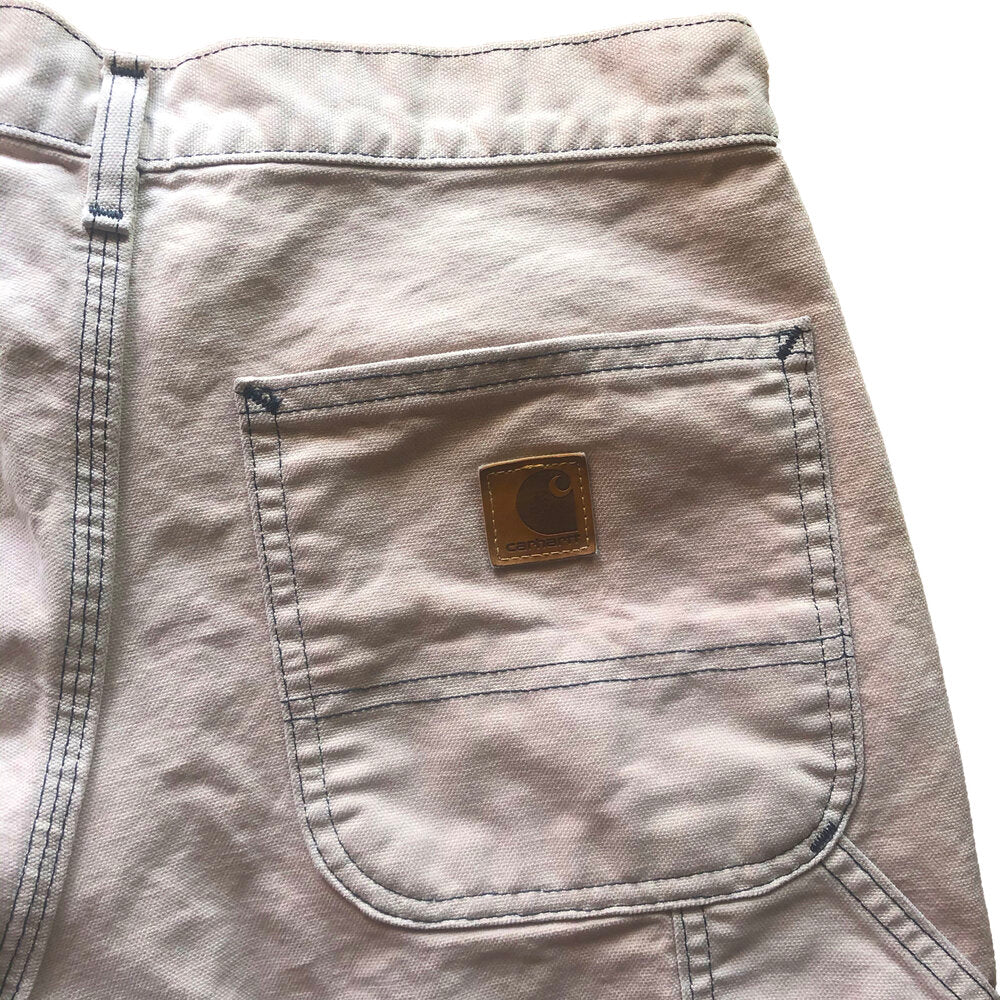 Bleached Contrast Stitch Carhartt Work Pants - Image 2