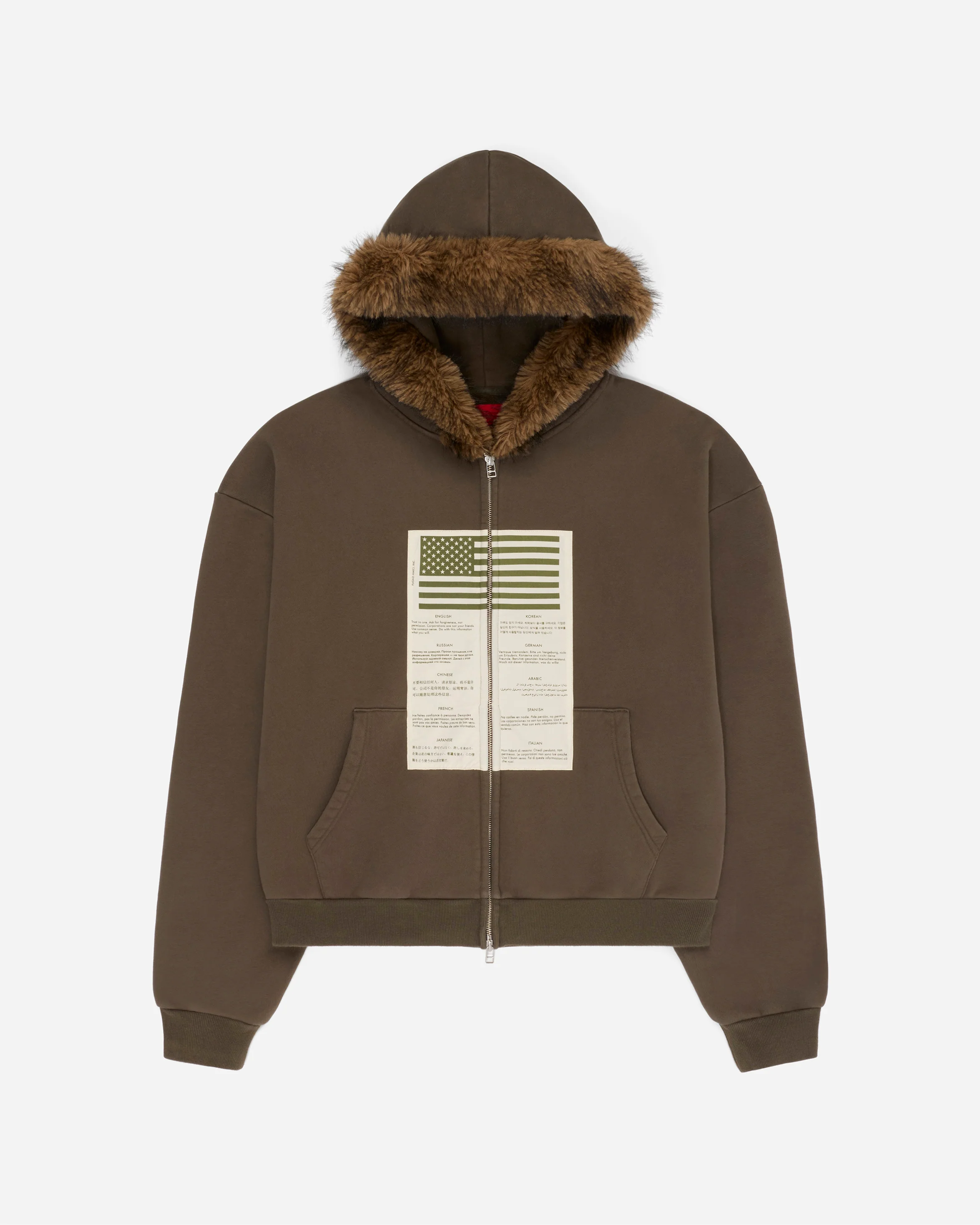 Blood Chit Hoodie Olive
