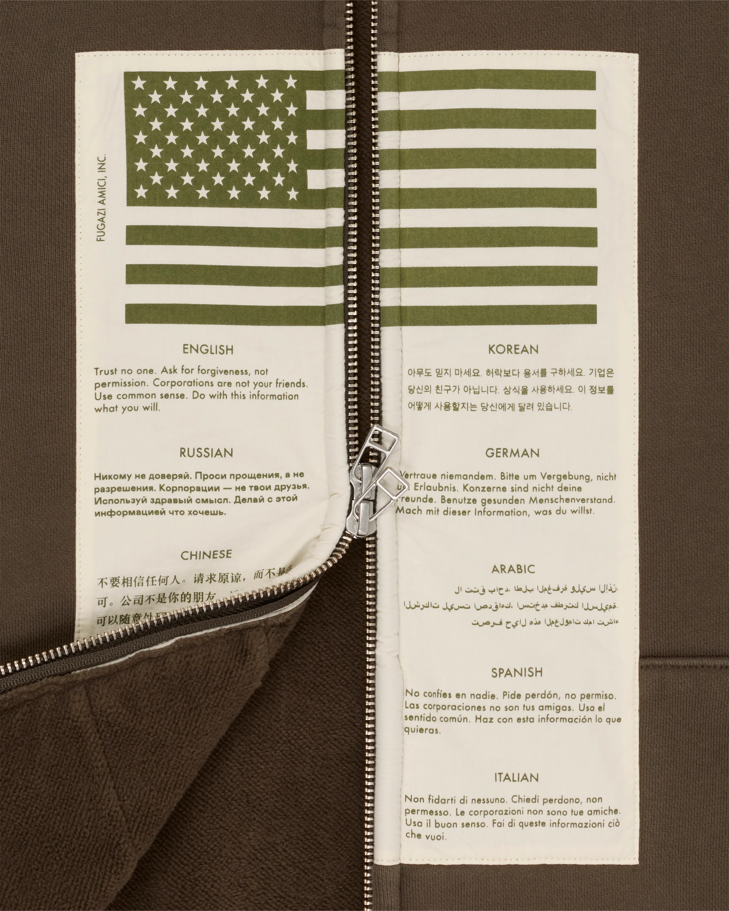 Blood Chit Hoodie Olive - Image 3