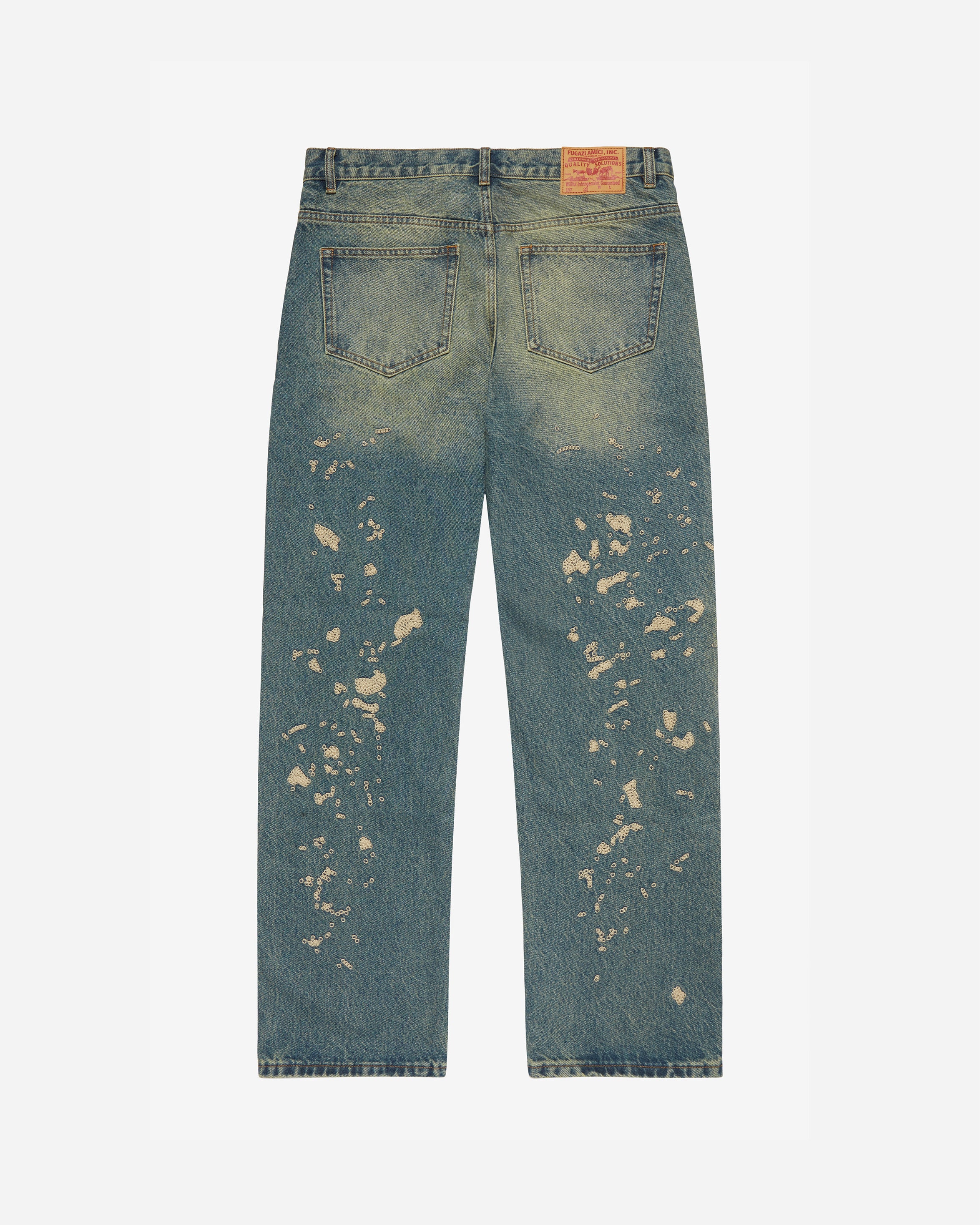 Chain Splatter Jeans Mud Washed - Image 4