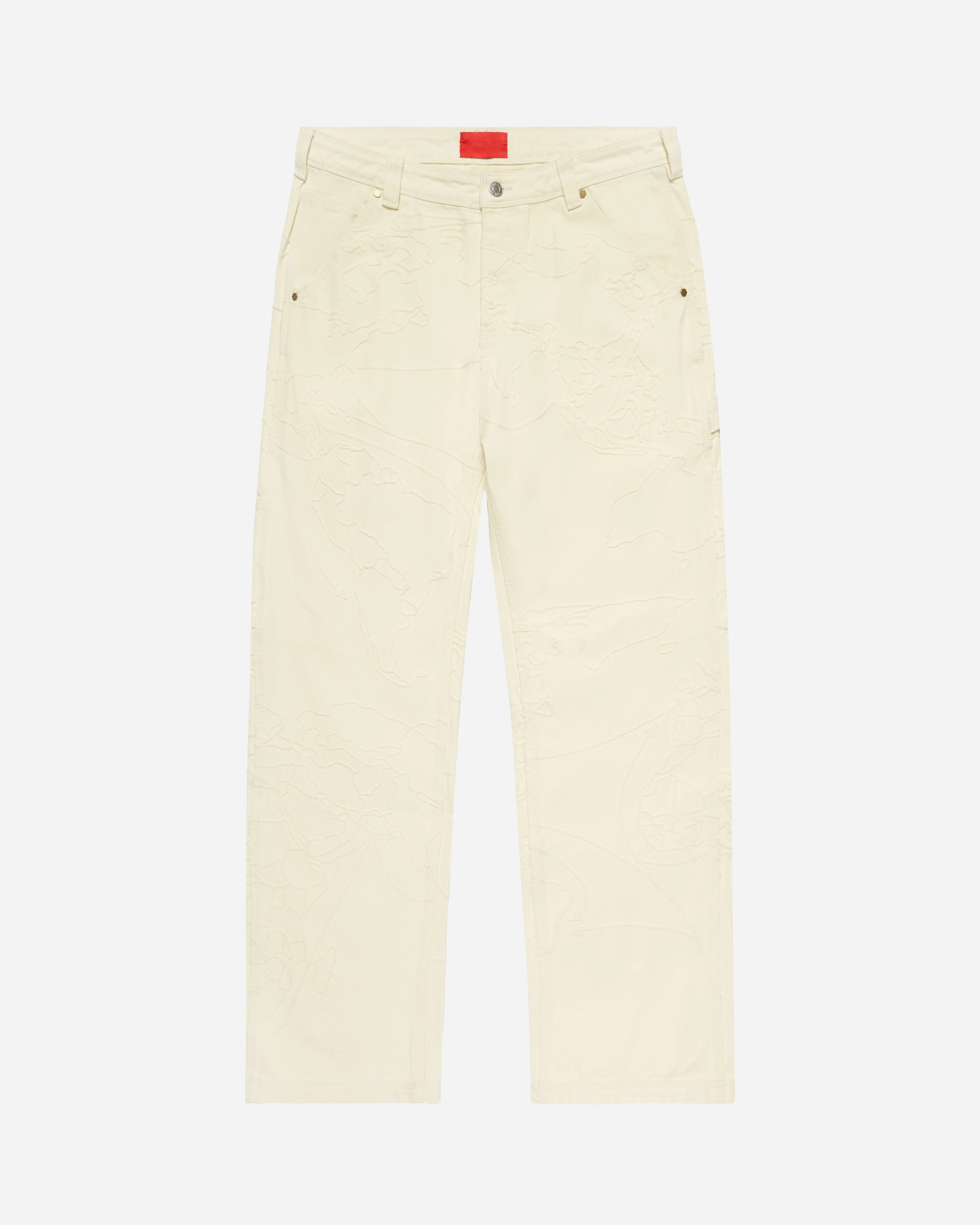 Chain Stitch Trade Route Work Pants Cream