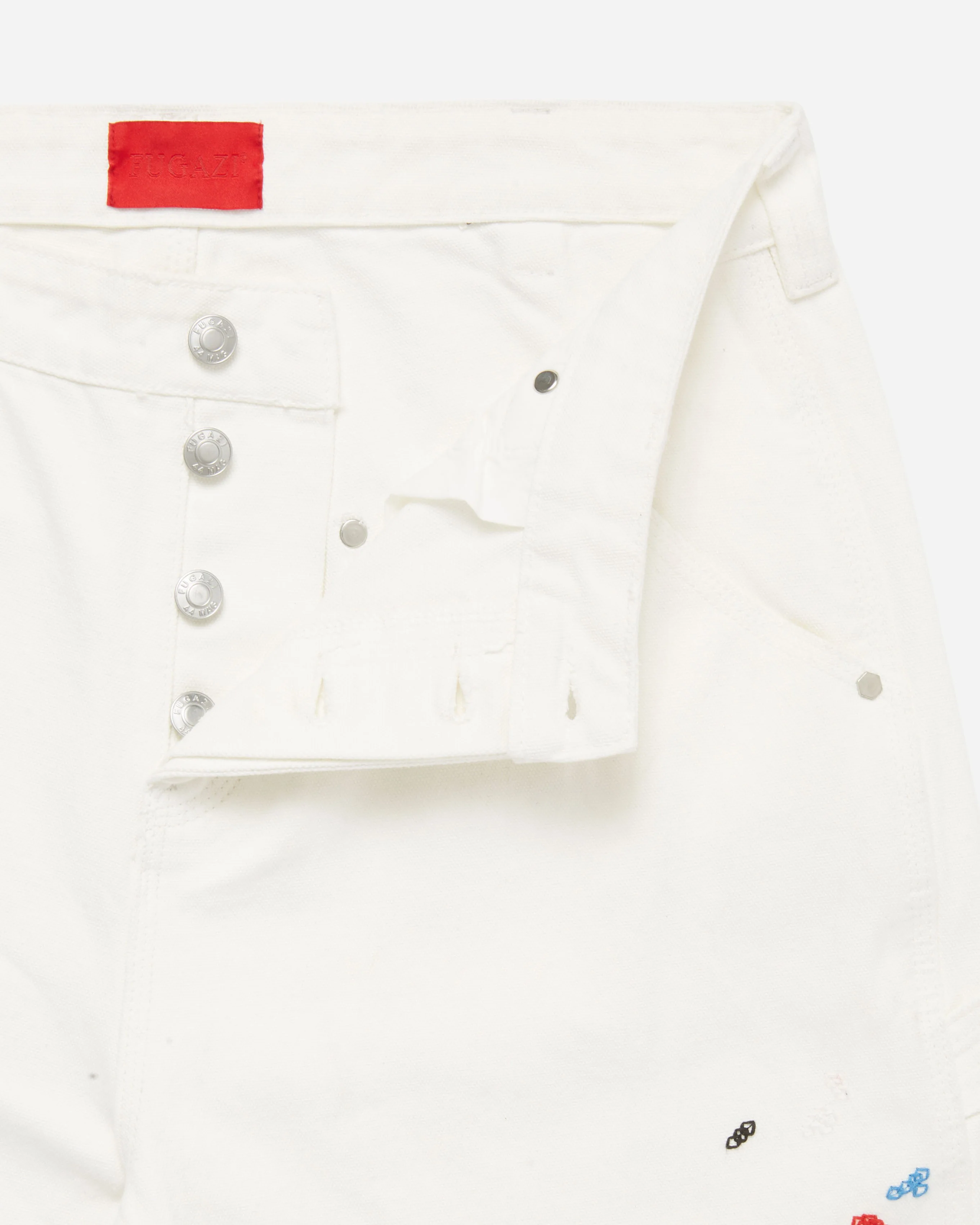 Chain Splatter Carpenter Pant White - Image 2