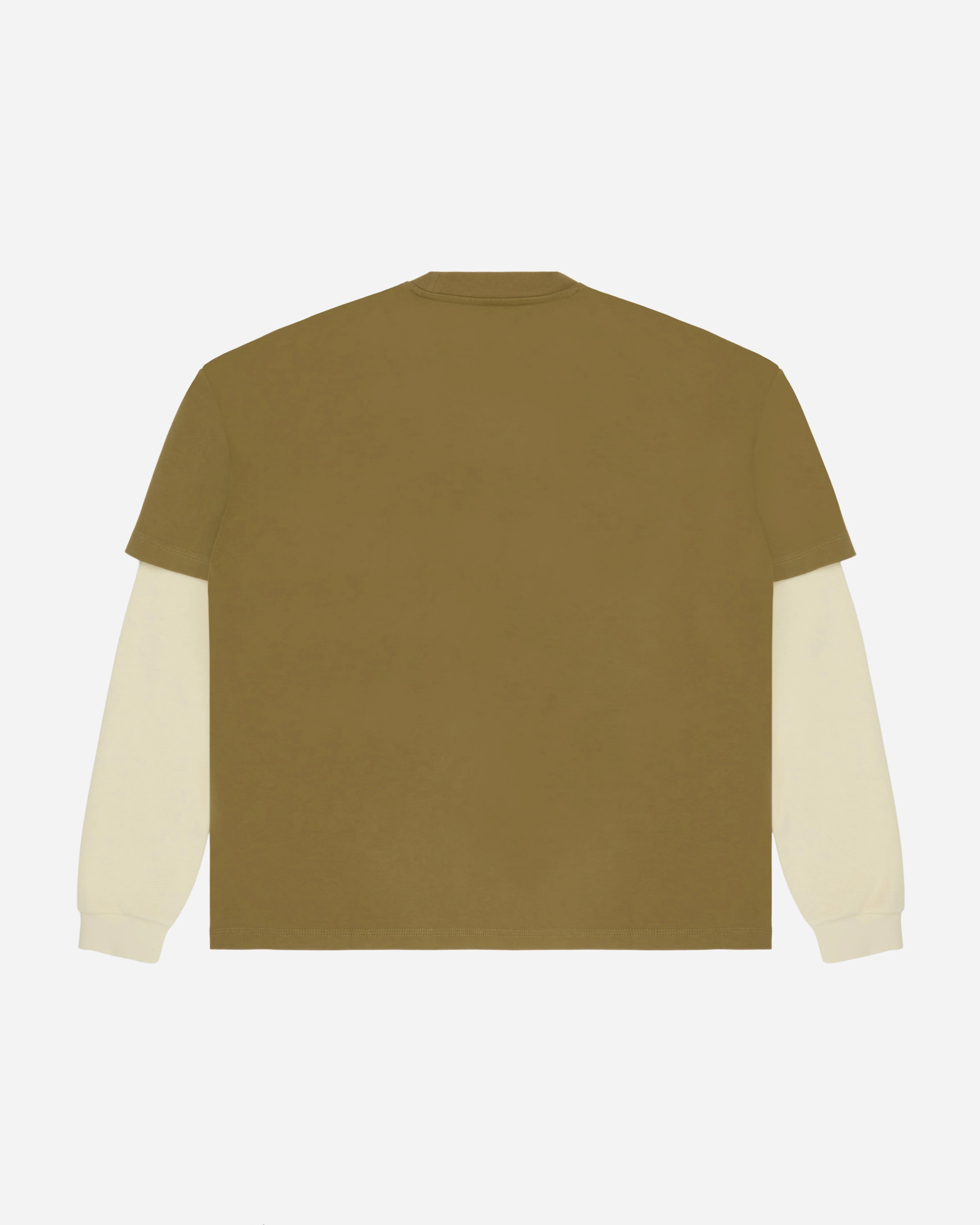 Layered Waffle Tee Olive - Image 5