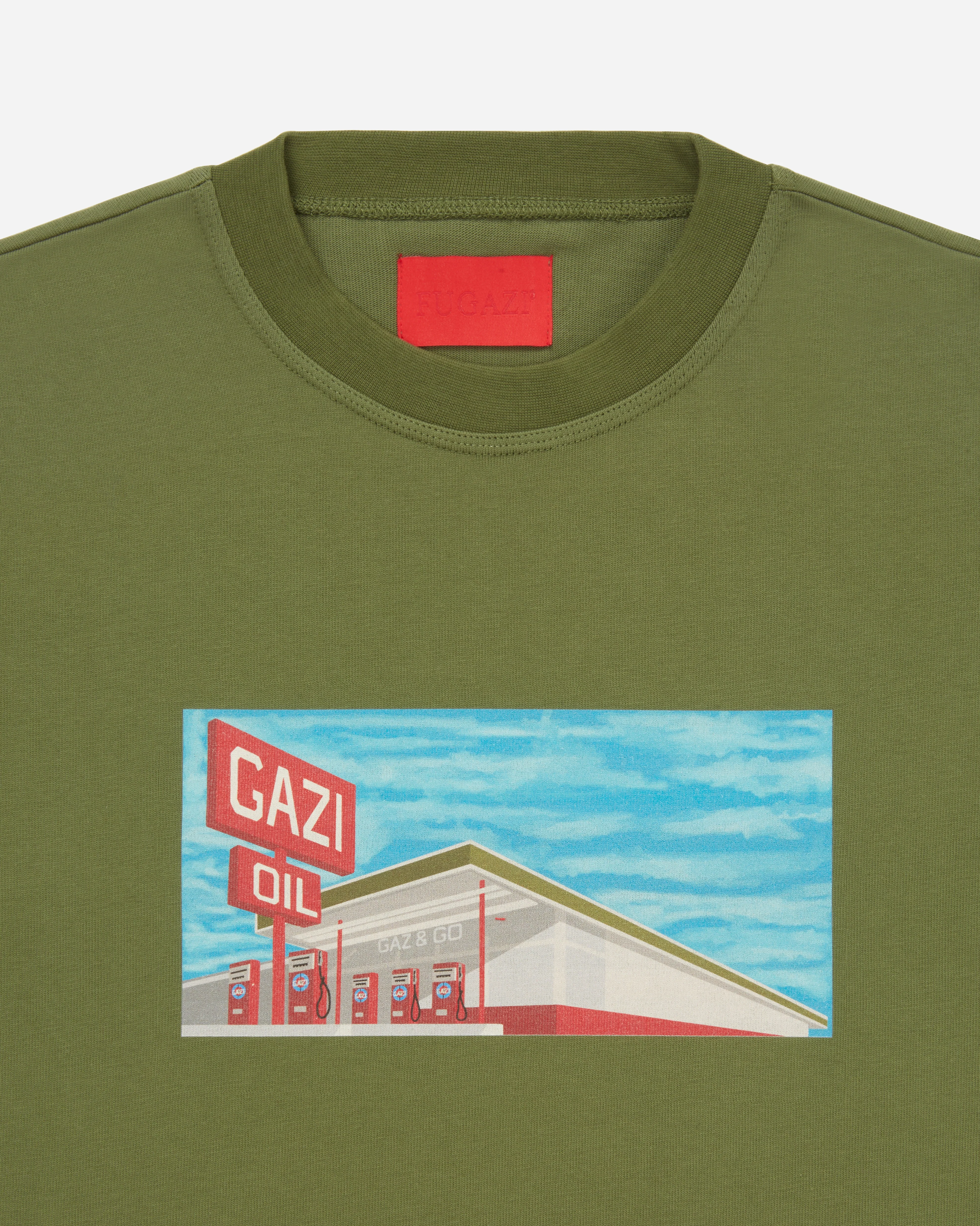 Gazi Oil Tee Olive - Image 2
