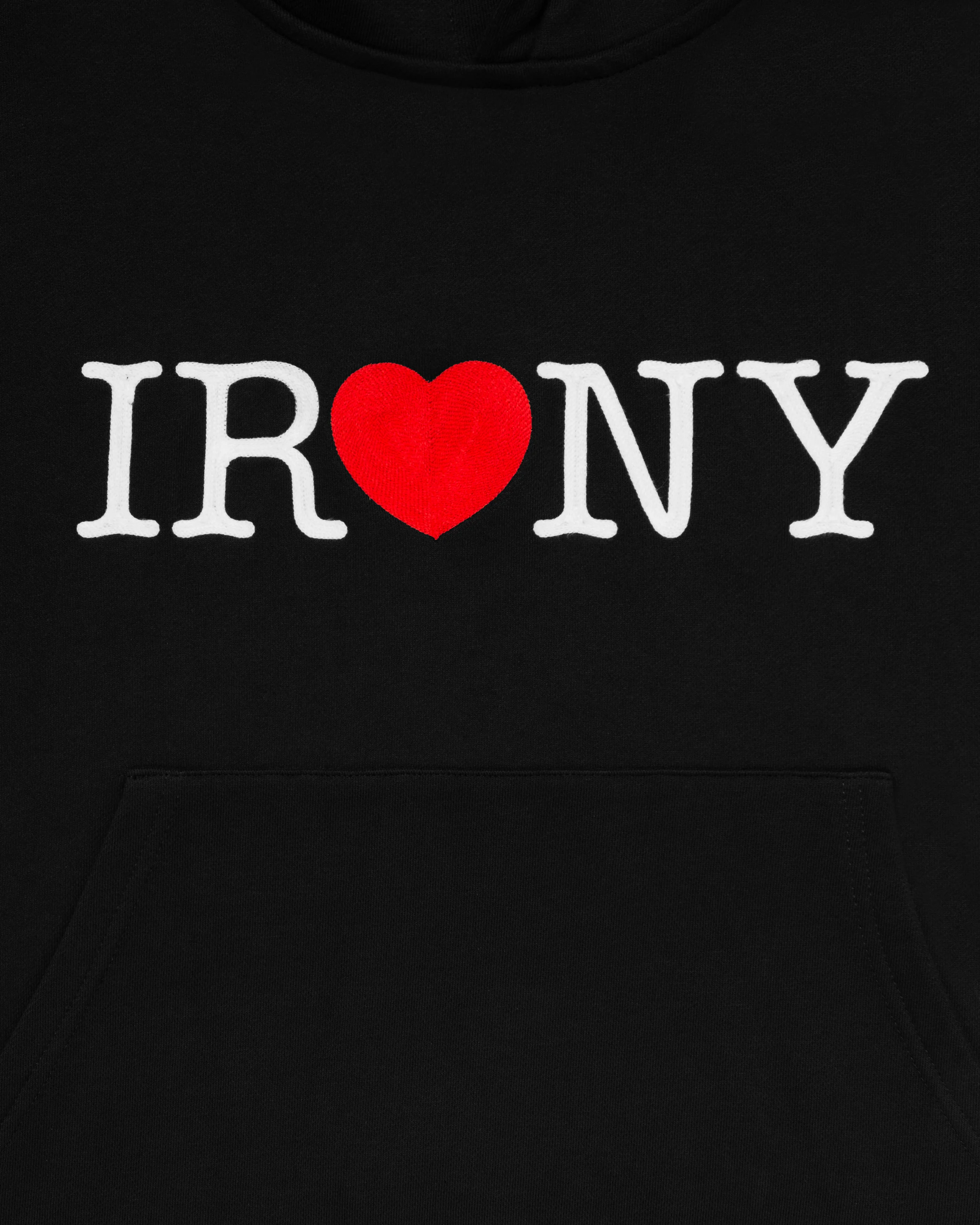 Irony Hoodie Black - Image 2
