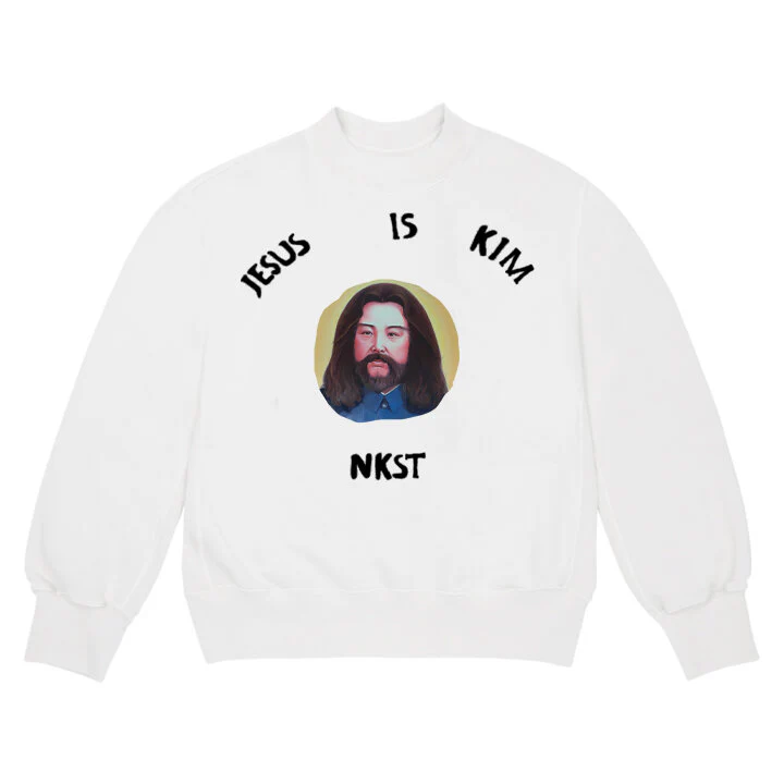 Jesus is Kim Crewneck White