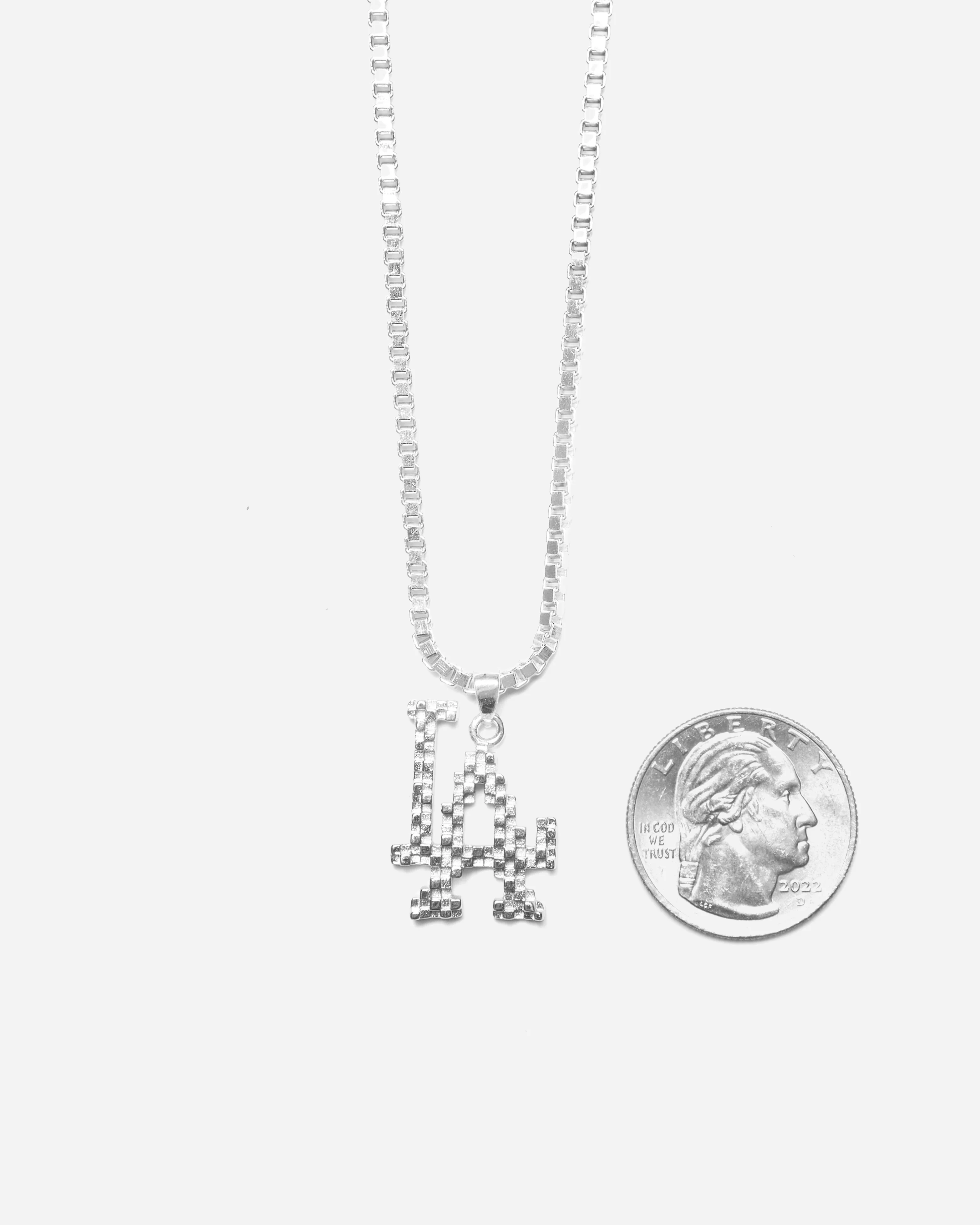 LA Censored Necklace White Gold - Image 3