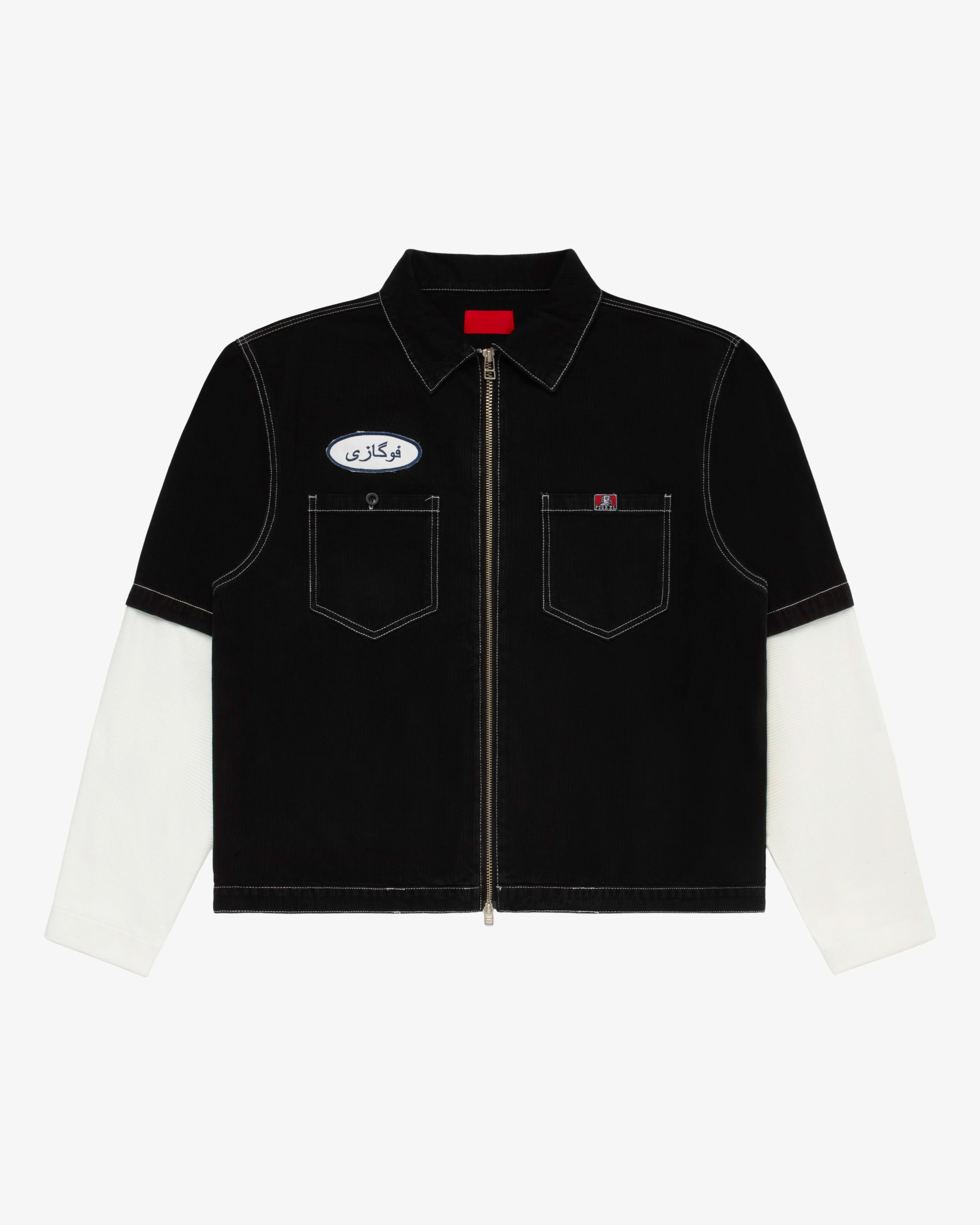 Layered Farsi Work Shirt Black
