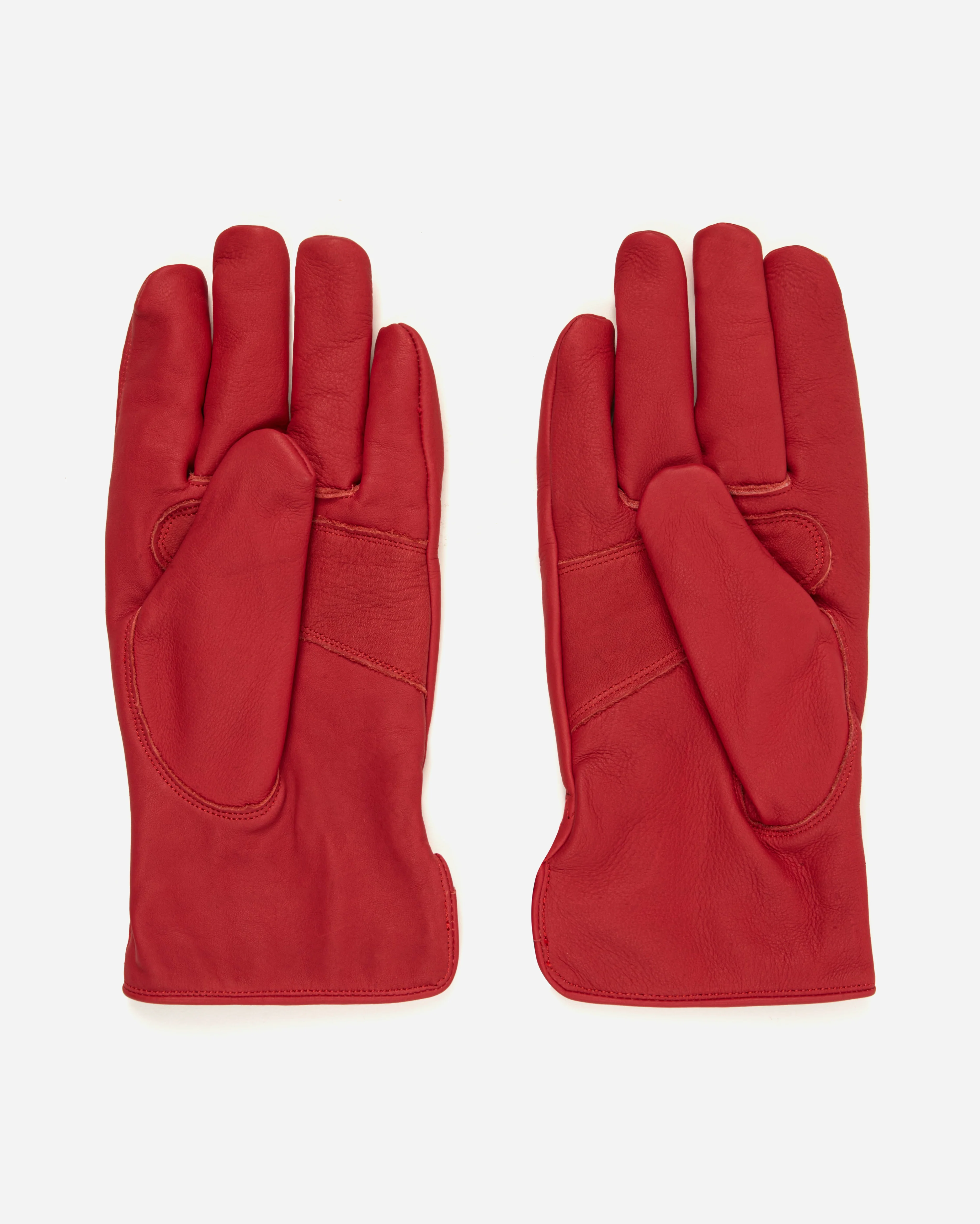 Leather Work Gloves Red - Image 3