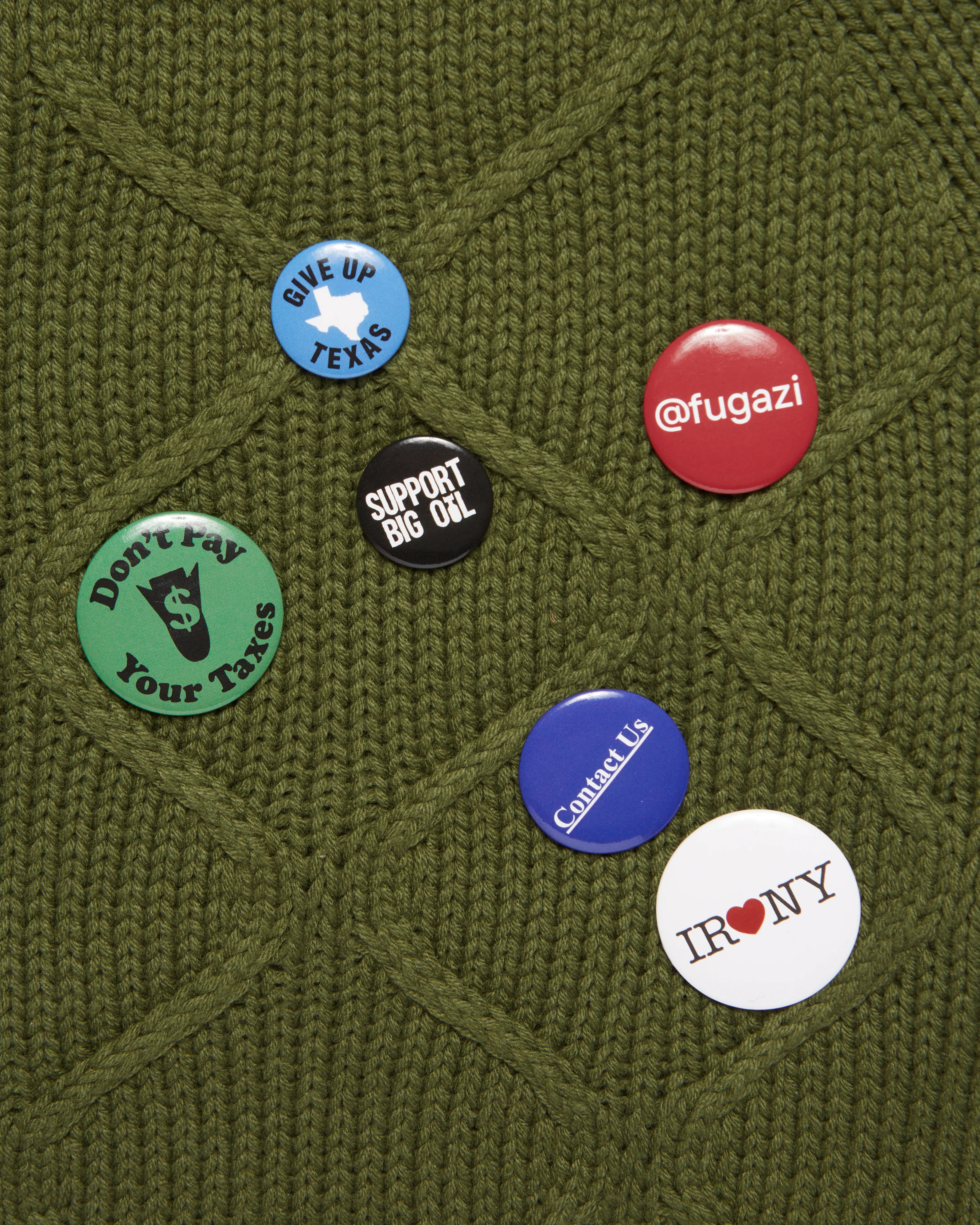 Liner Knit Sweater Olive - Image 3