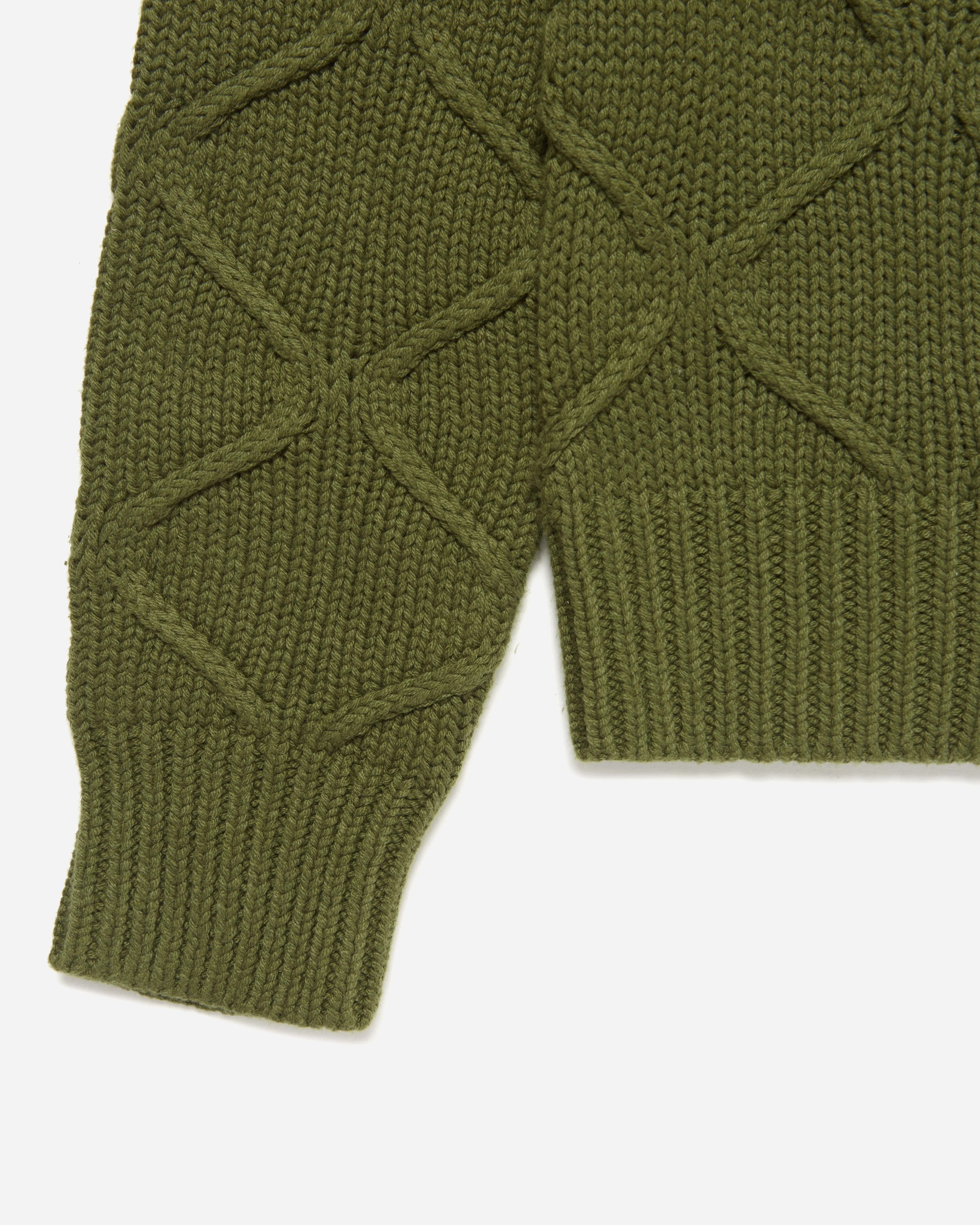 Liner Knit Sweater Olive - Image 4