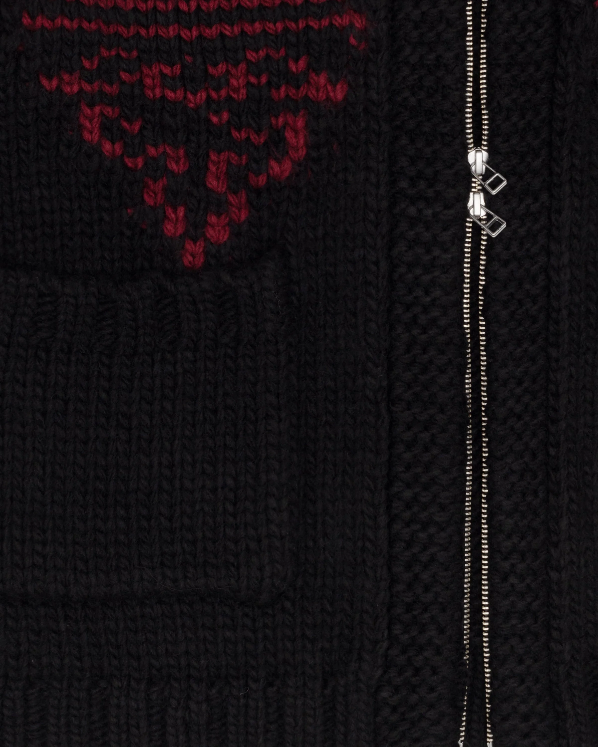Medallion Zip Knit Black - Image 2