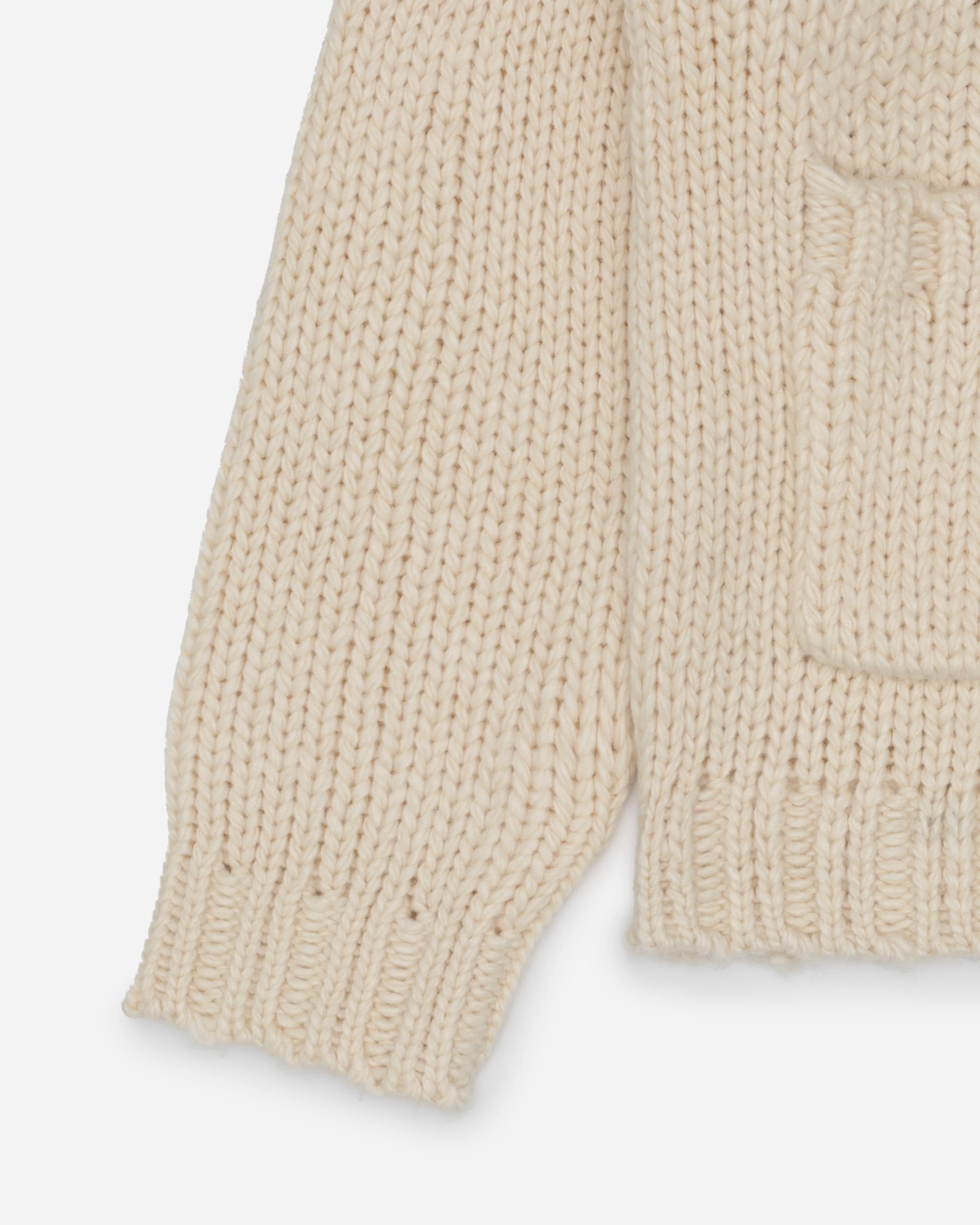 Medallion Zip Knit Cream - Image 4