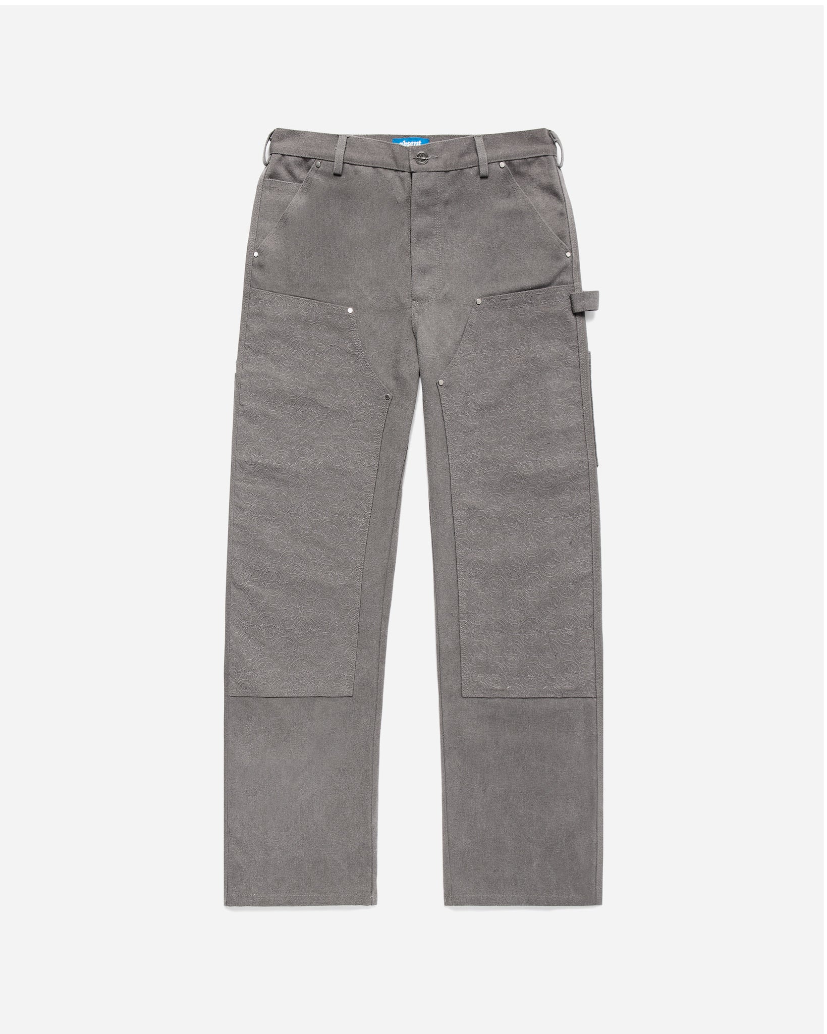 Monogram Double Knee Work Pant Grey