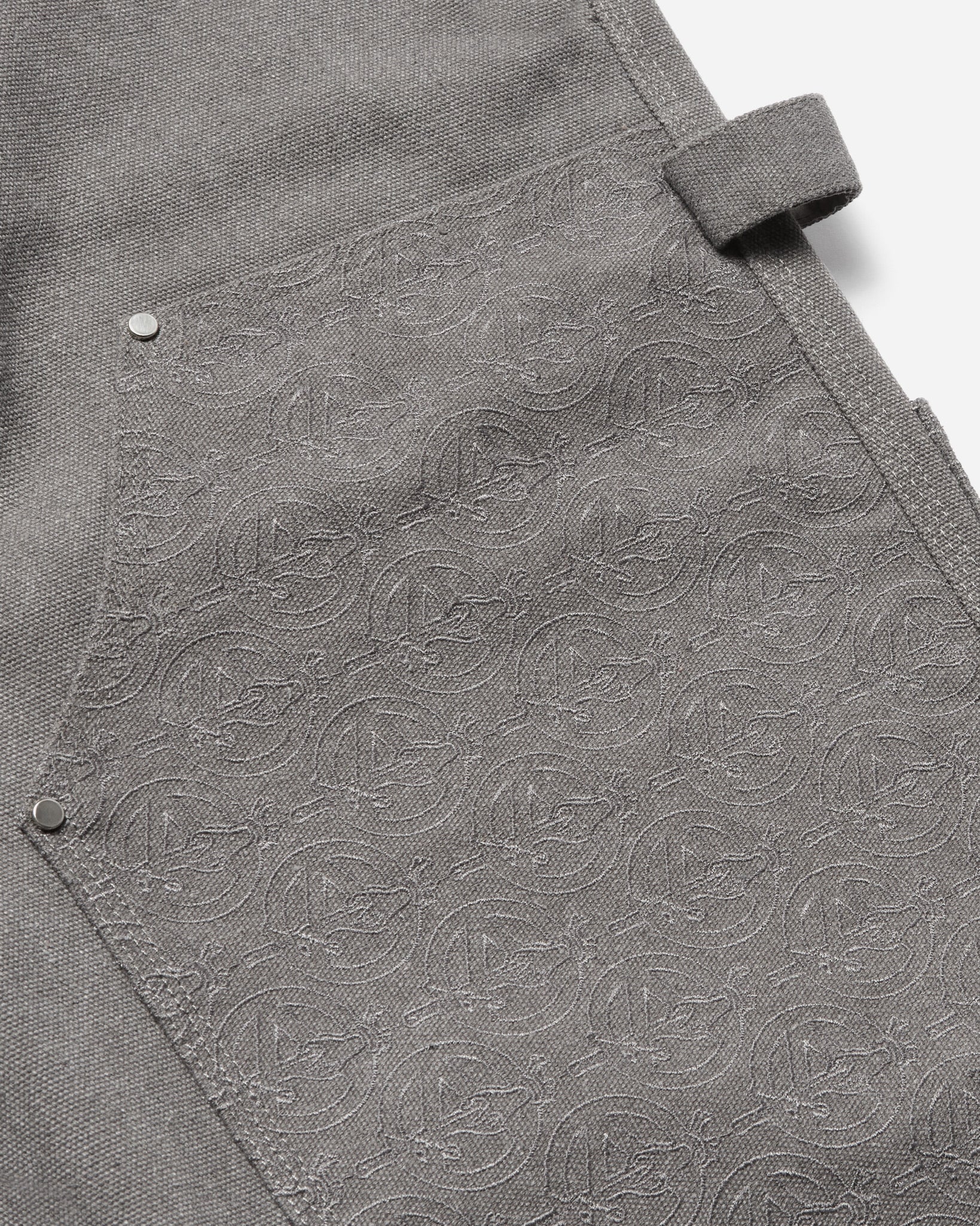 Monogram Double Knee Work Pant Grey - Image 3