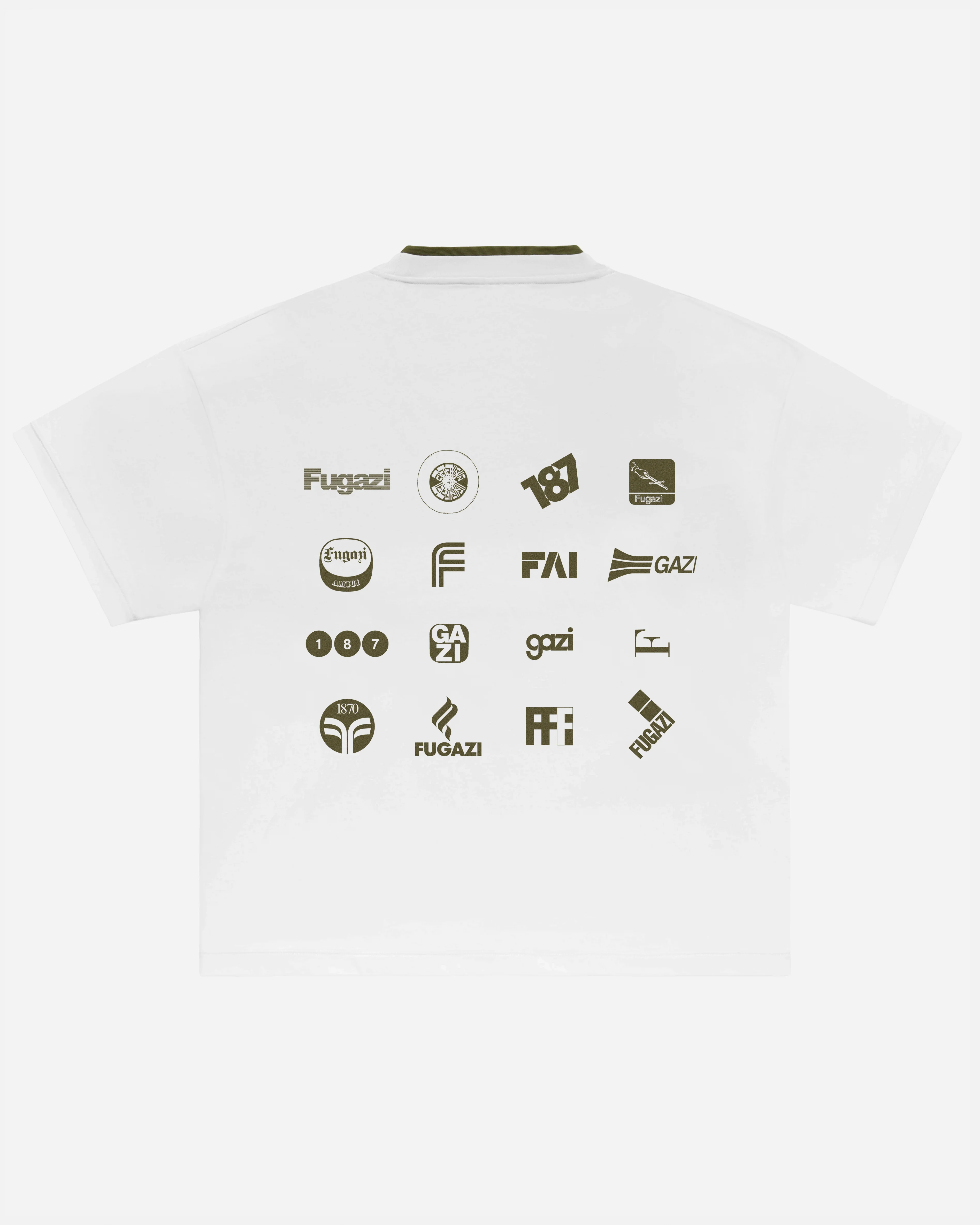 Original Design Double Collar Pocket Tee White - Image 2