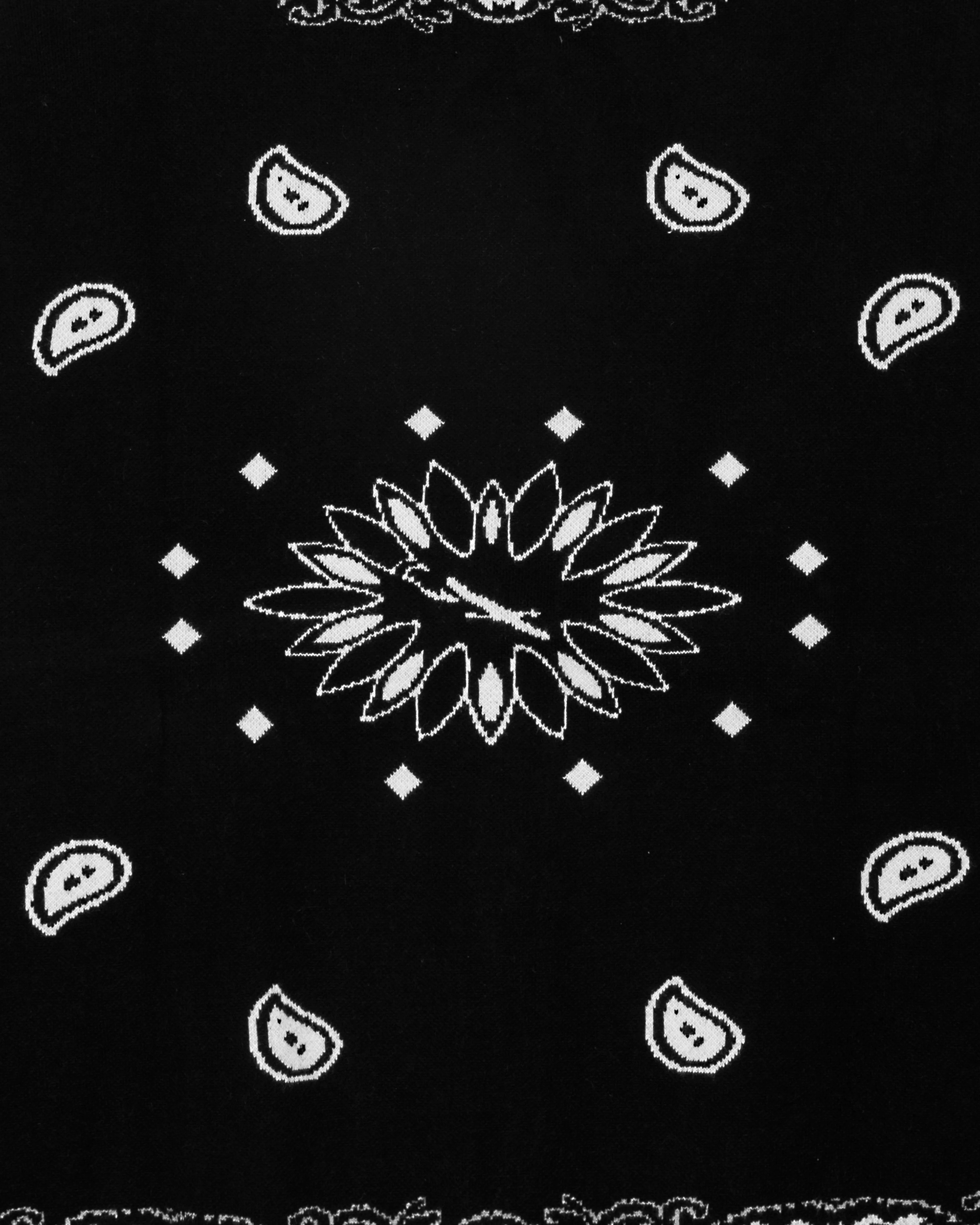 Paisley Knit Cardigan Black - Image 4