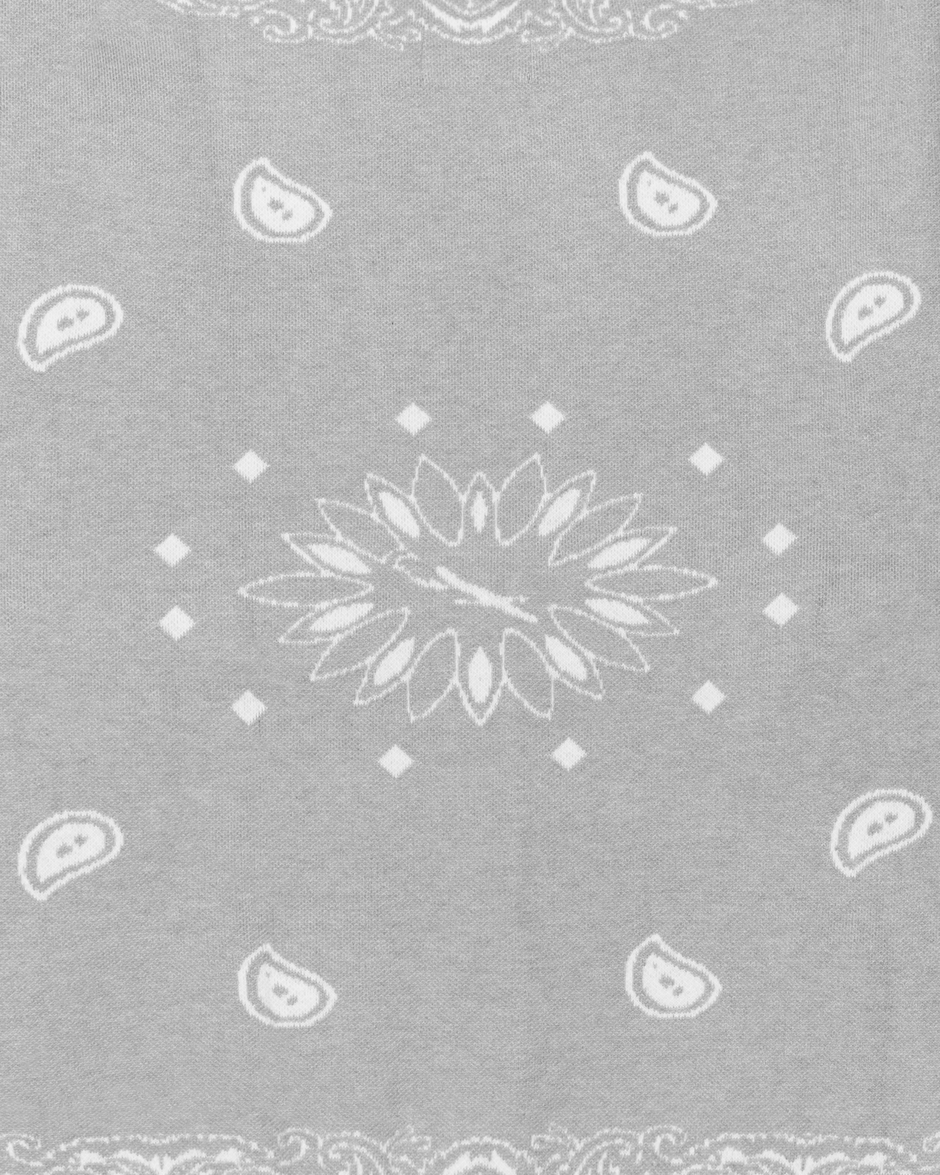 Paisley Knit Cardigan Grey - Image 4