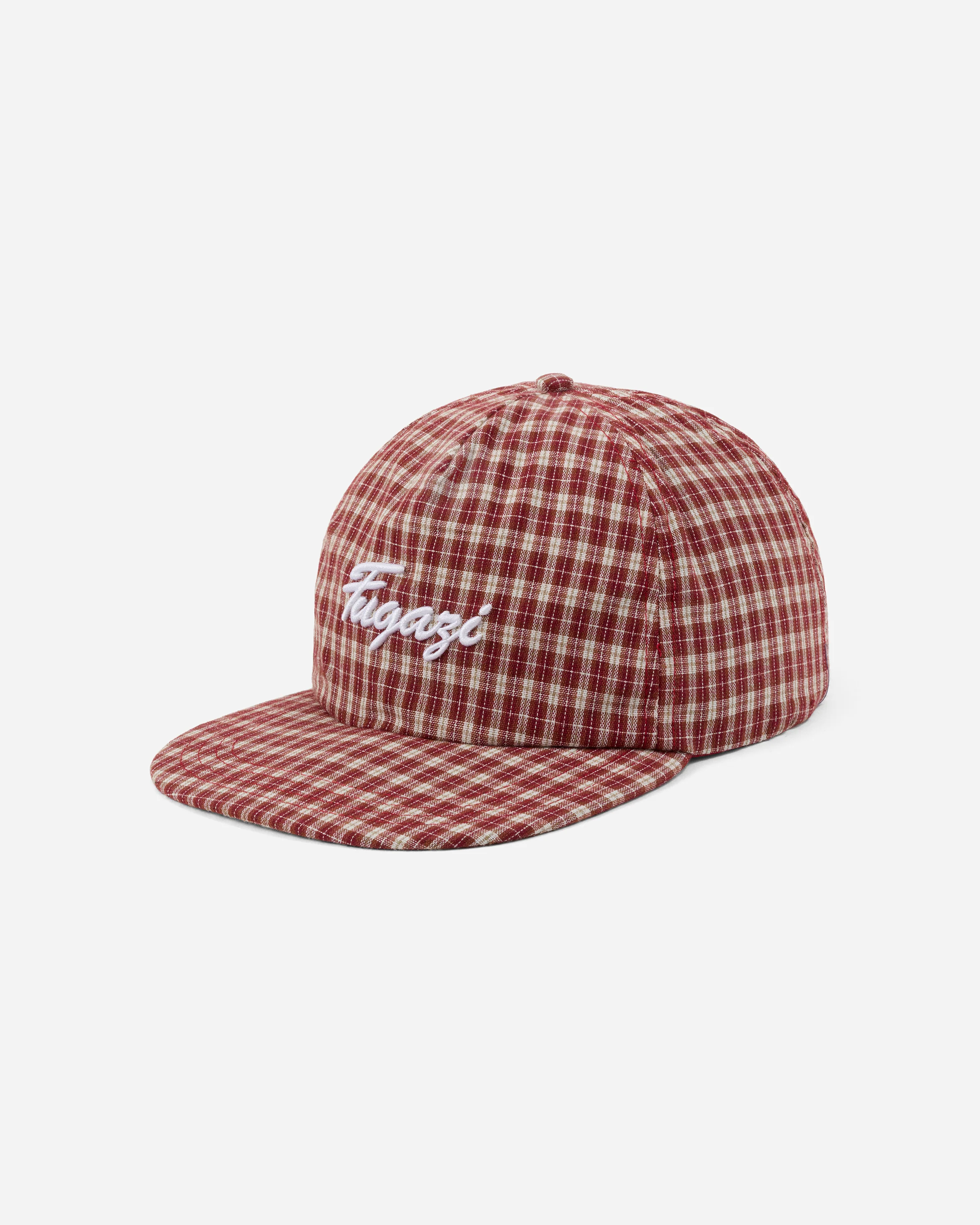 Plaid Hat Red