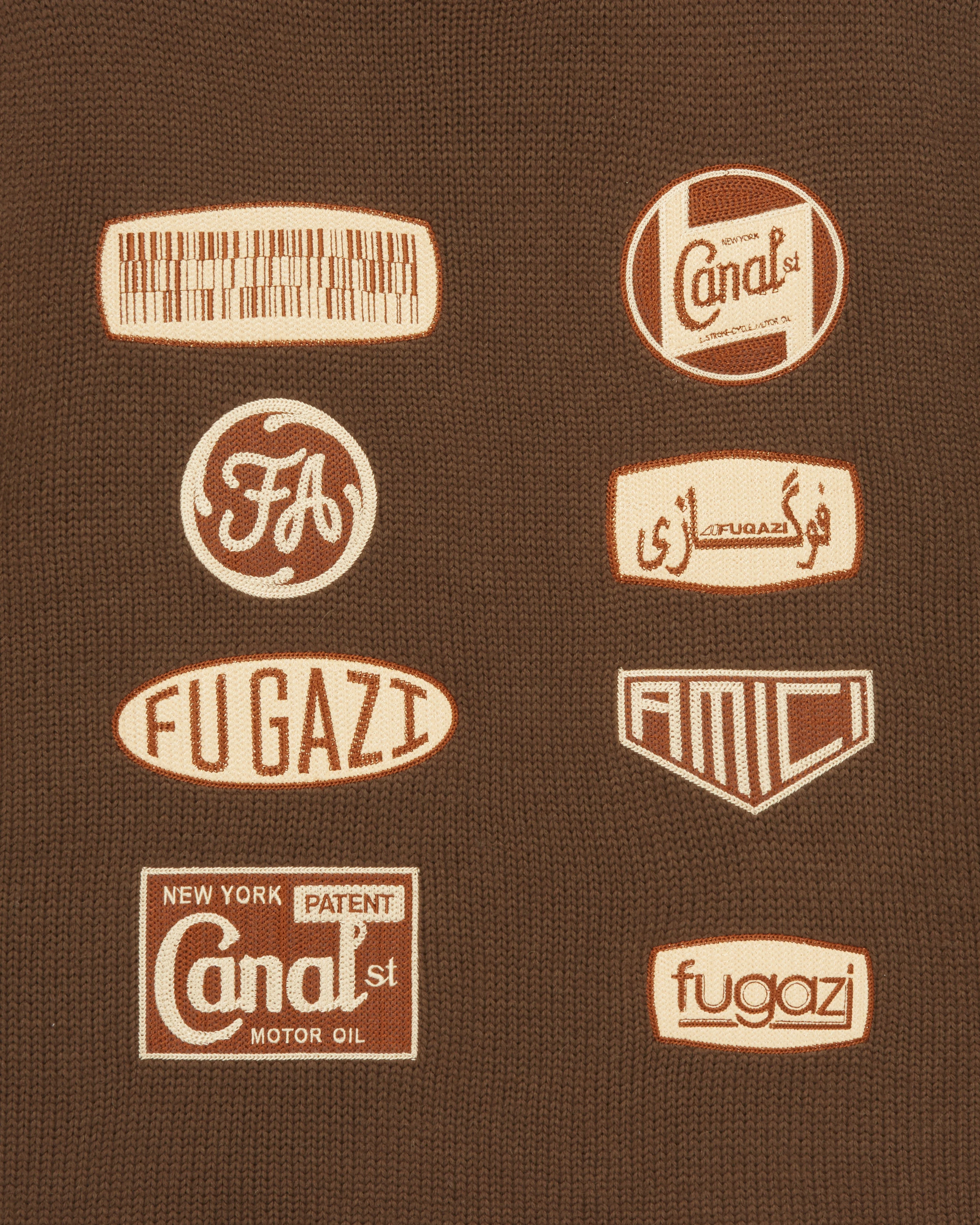 Racing Knit Sweater Brown - Image 2