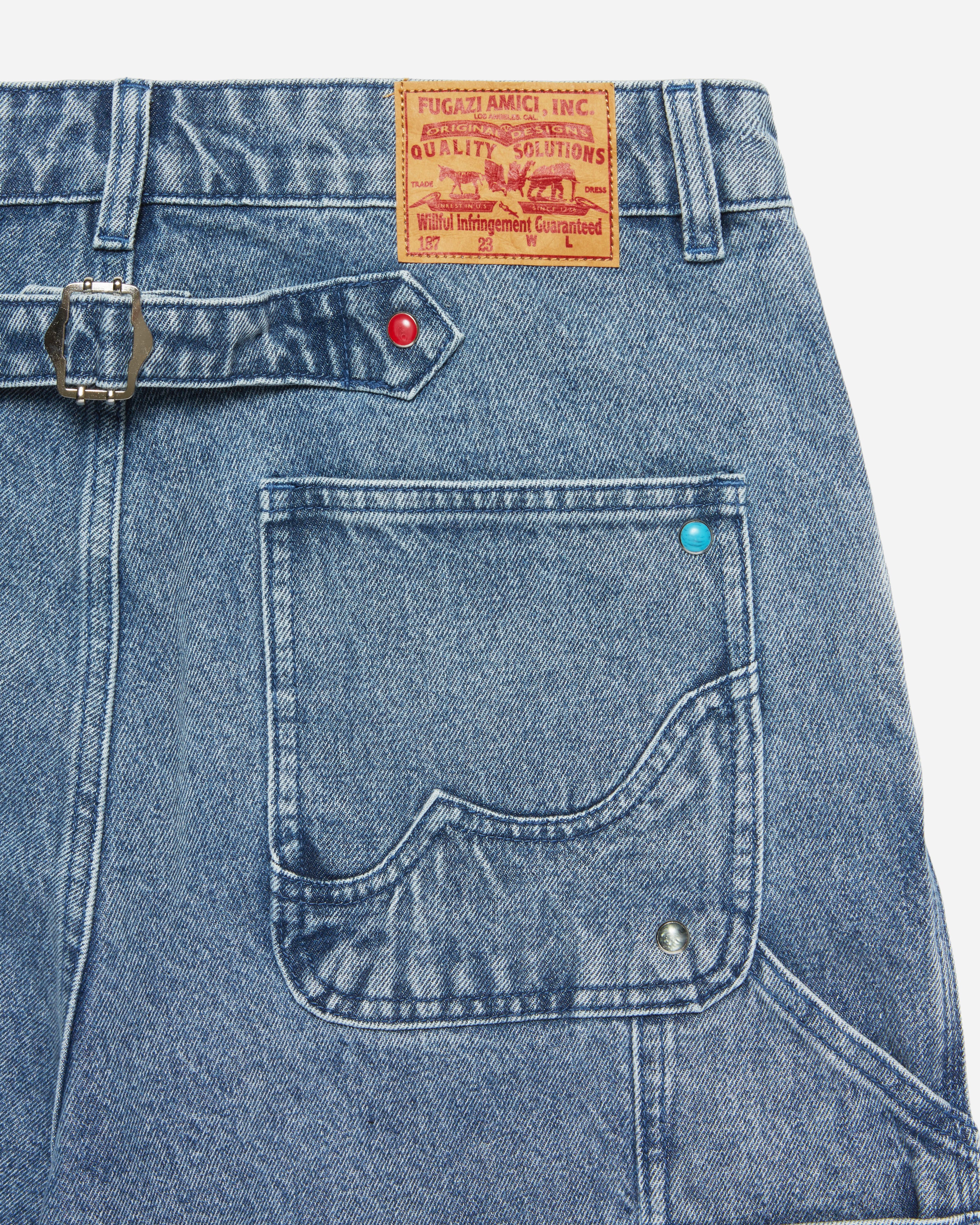 Ranger Denim Short Washed Indigo - Image 5
