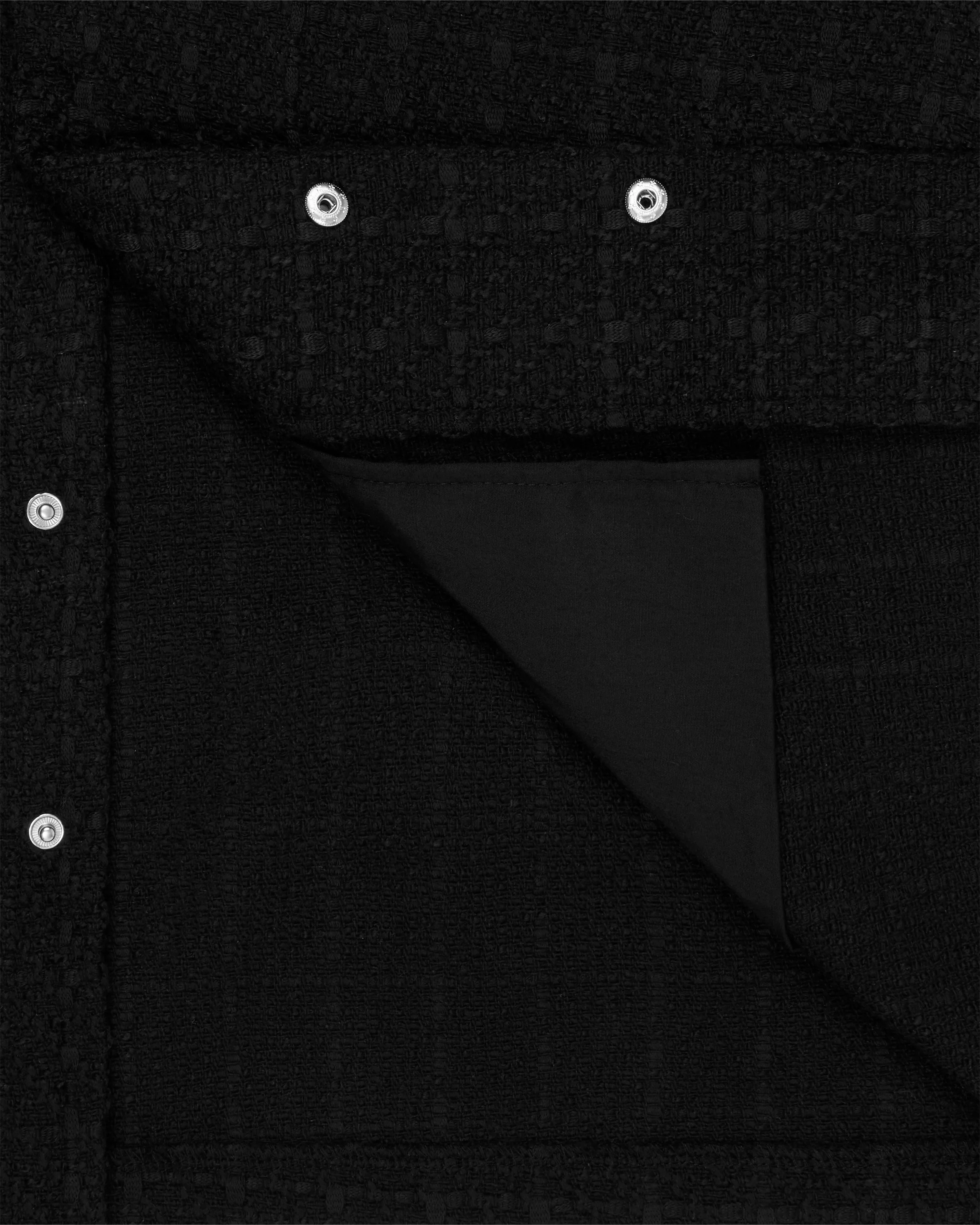 Shotgun Tweed Shirt Black - Image 4