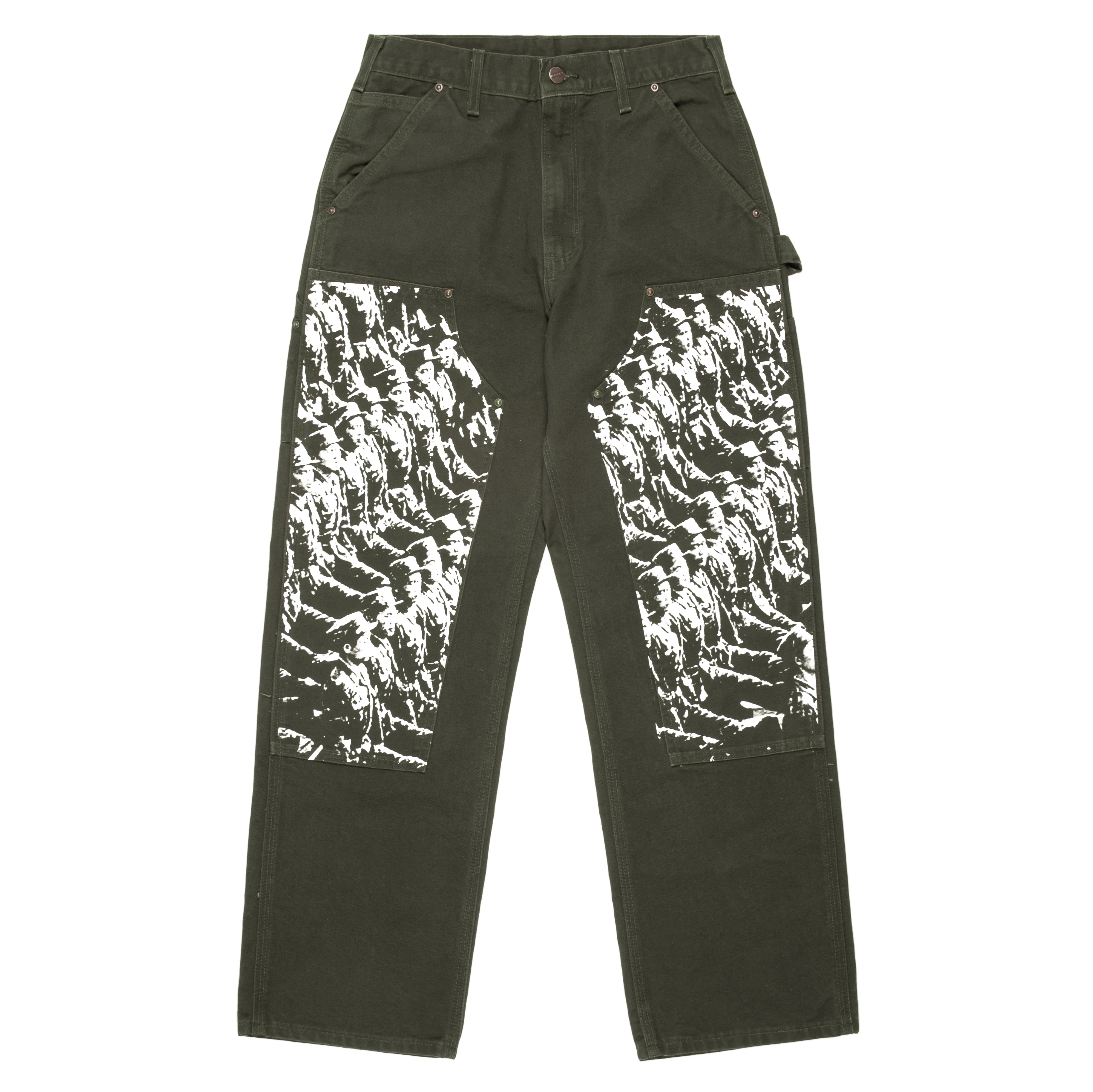 Soldier Camo Carhartt Double Knee Work Pants Military Green