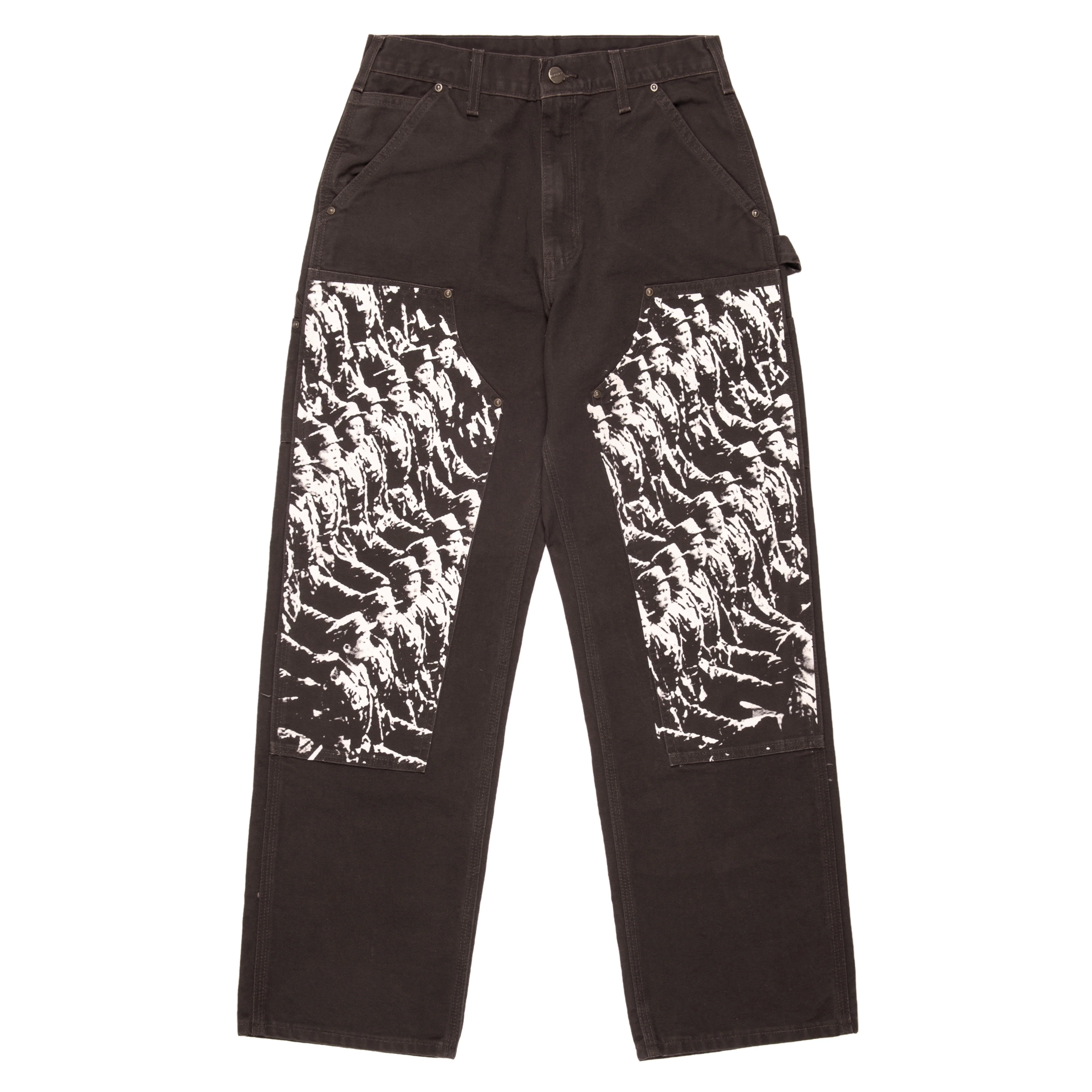 Soldier Camo Carhartt Double Knee Work Pants Standard Issue Brown