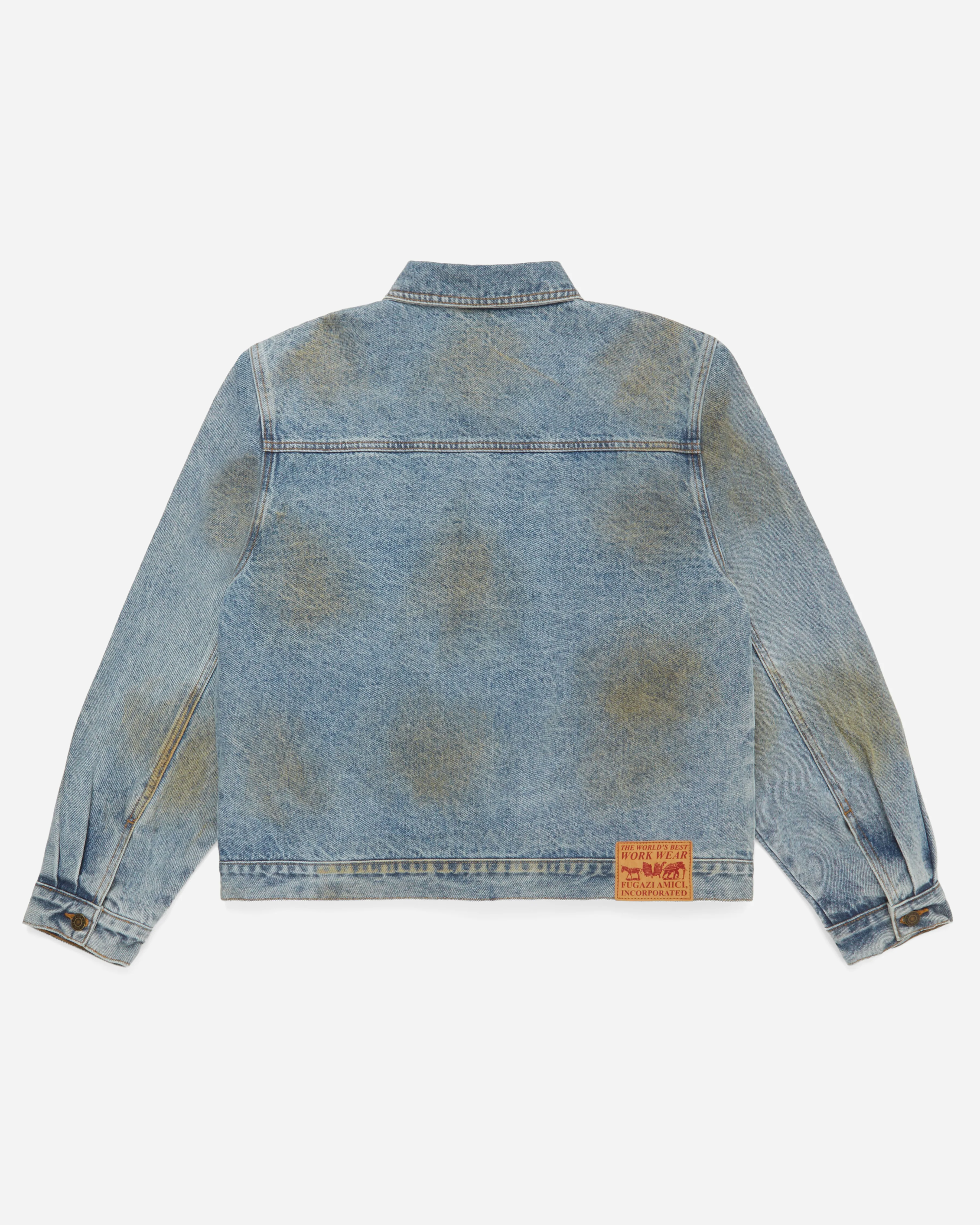 Stone Rivet Denim Jacket Mud Washed - Image 5