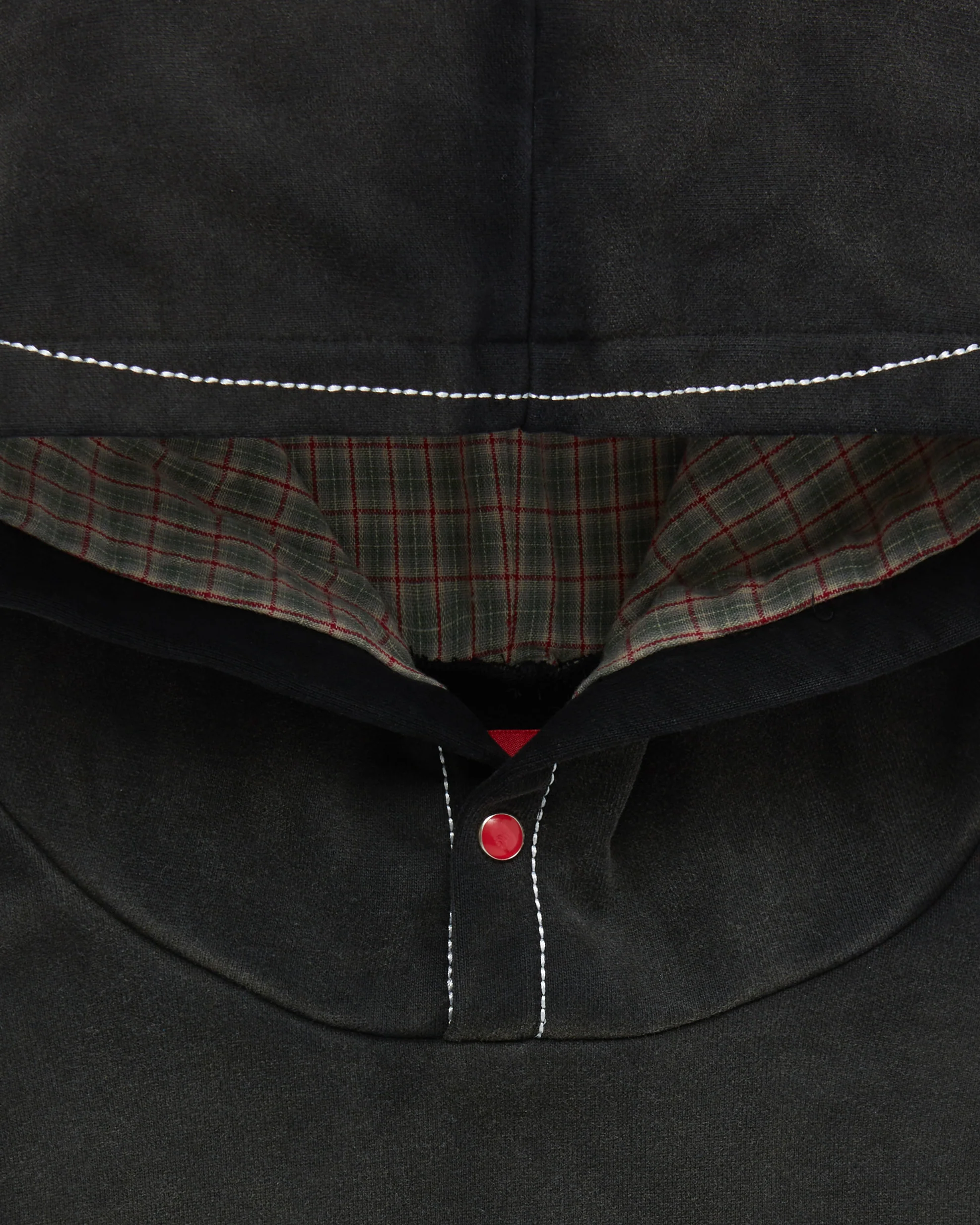 Stone Rivet Hoodie Washed Black - Image 2