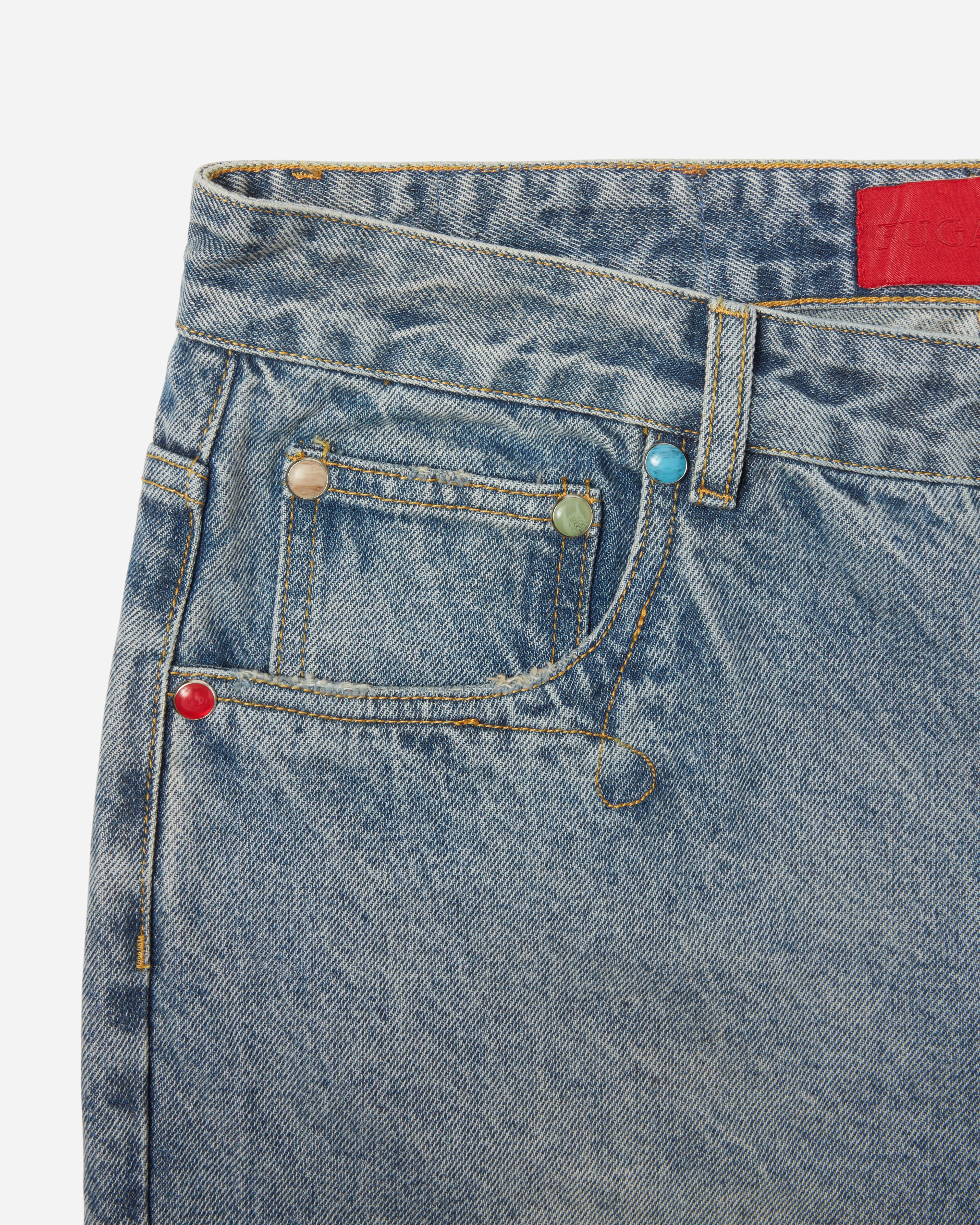 Stone Rivet Jeans Washed Indigo - Image 2