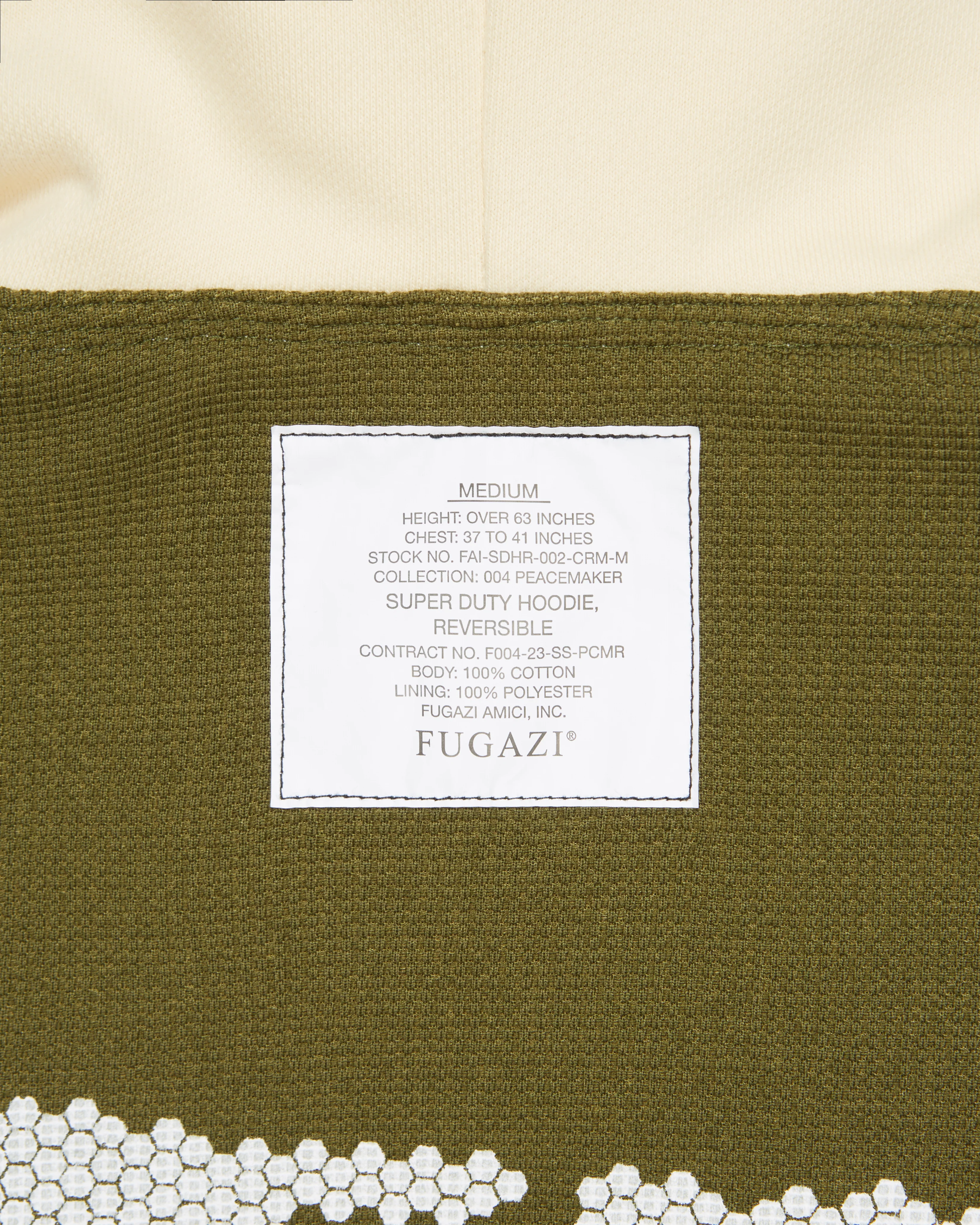 Super Duty Reversible Hoodie Cream - Image 7