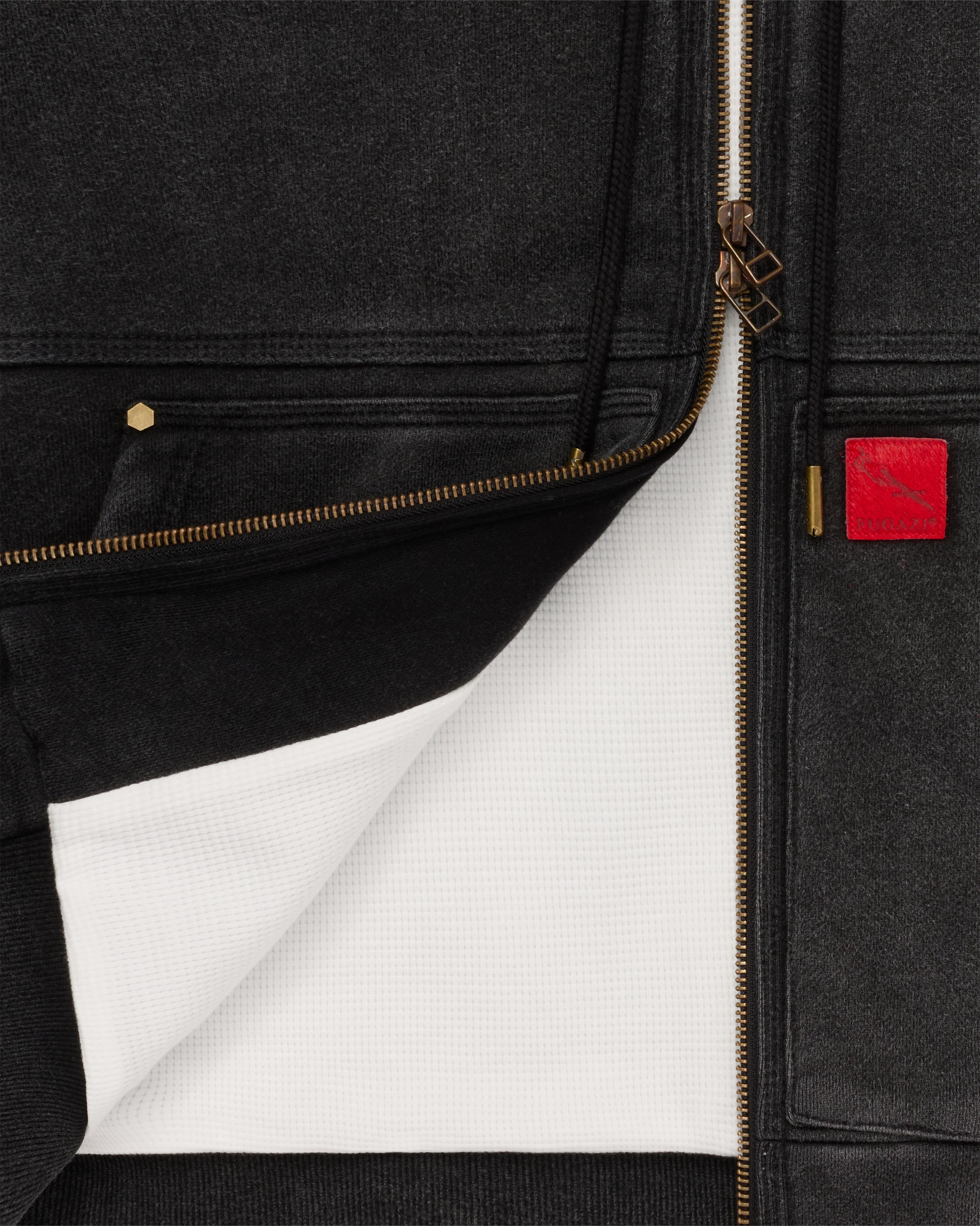Super Duty Zip Hoodie Washed Black - Image 2