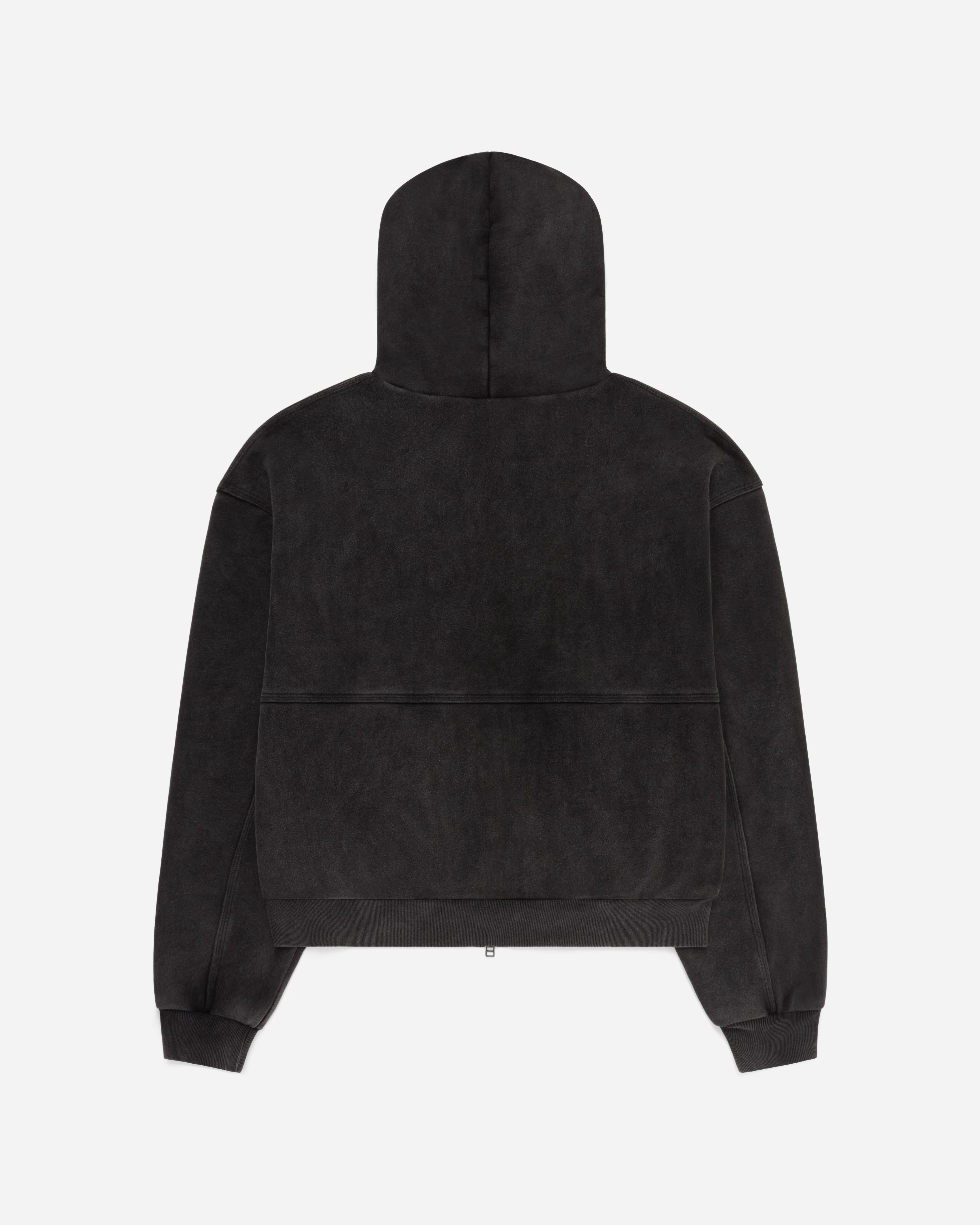 Super Duty Zip Hoodie Washed Black - Image 3