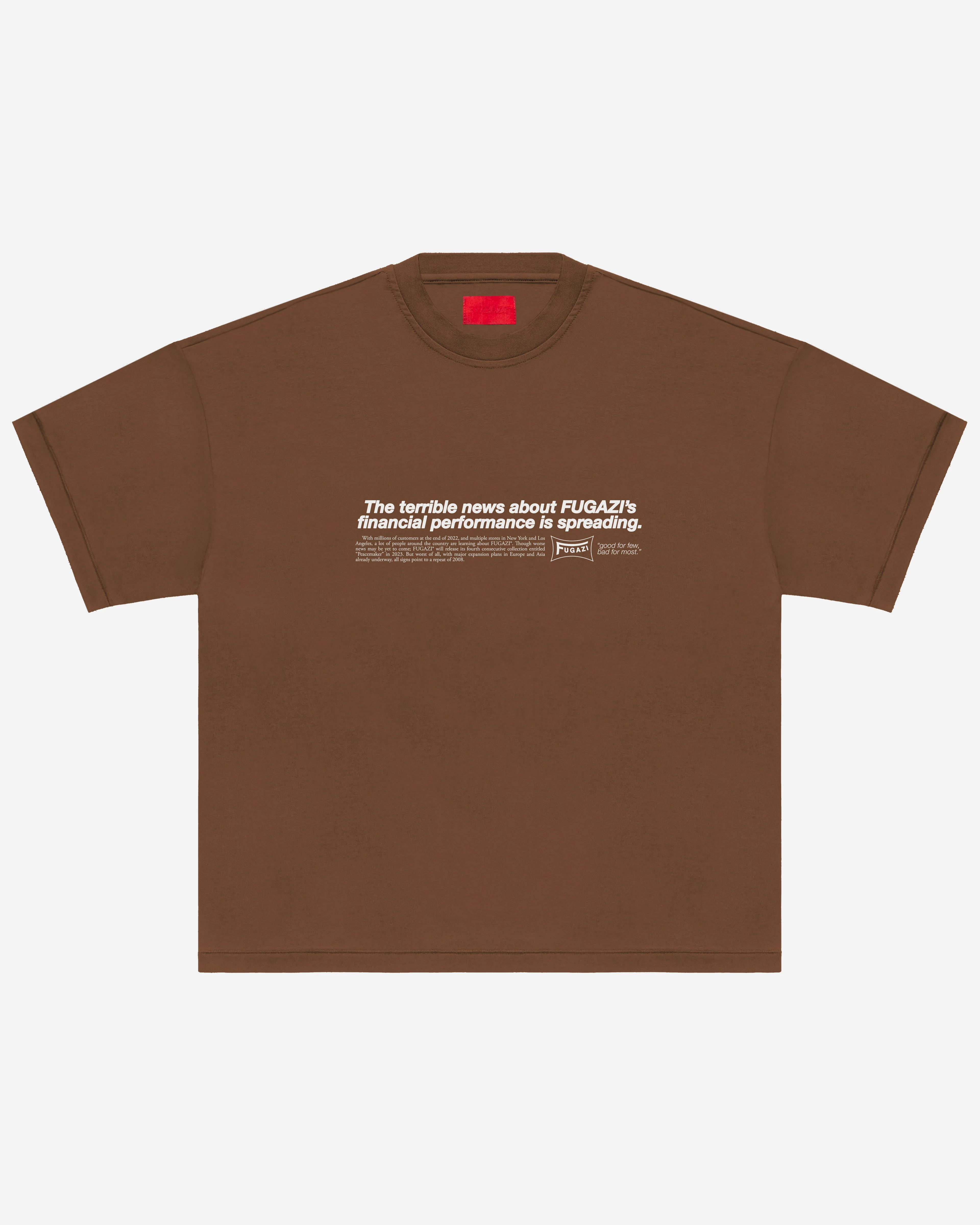 Terrible News Tee Brown