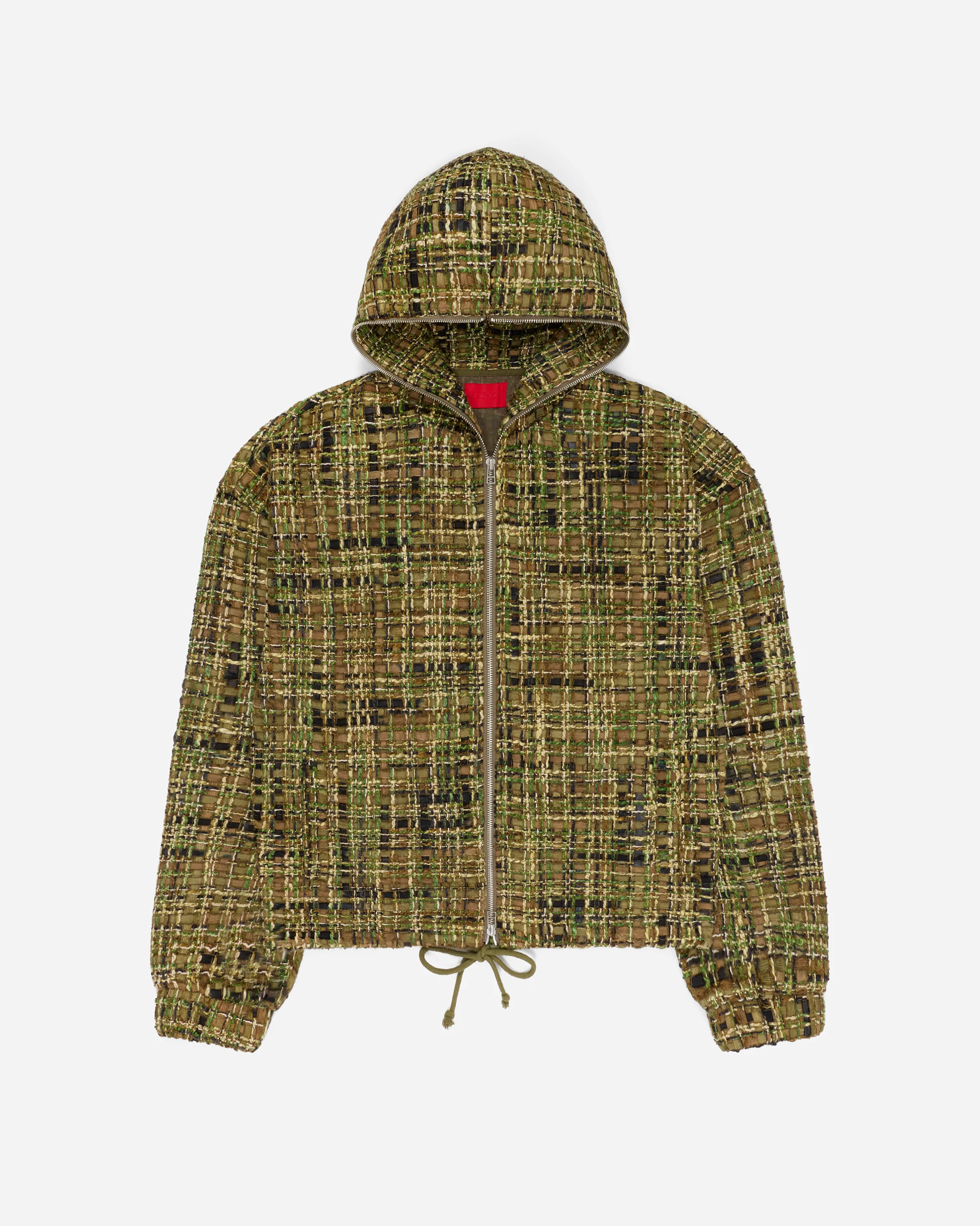 Tweed Zip Hoodie Camo