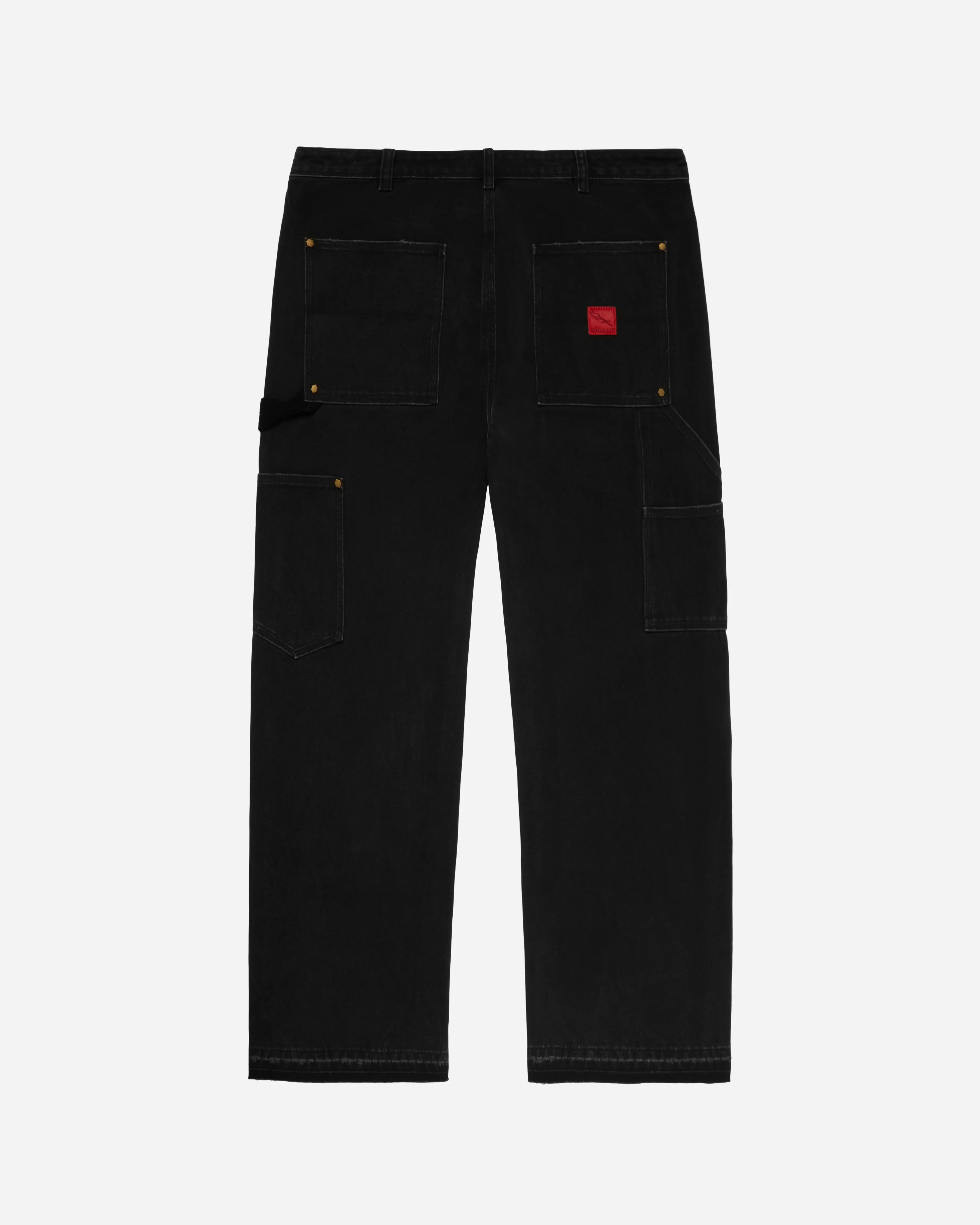 Washed Double Knee Work Pant Black - Image 5