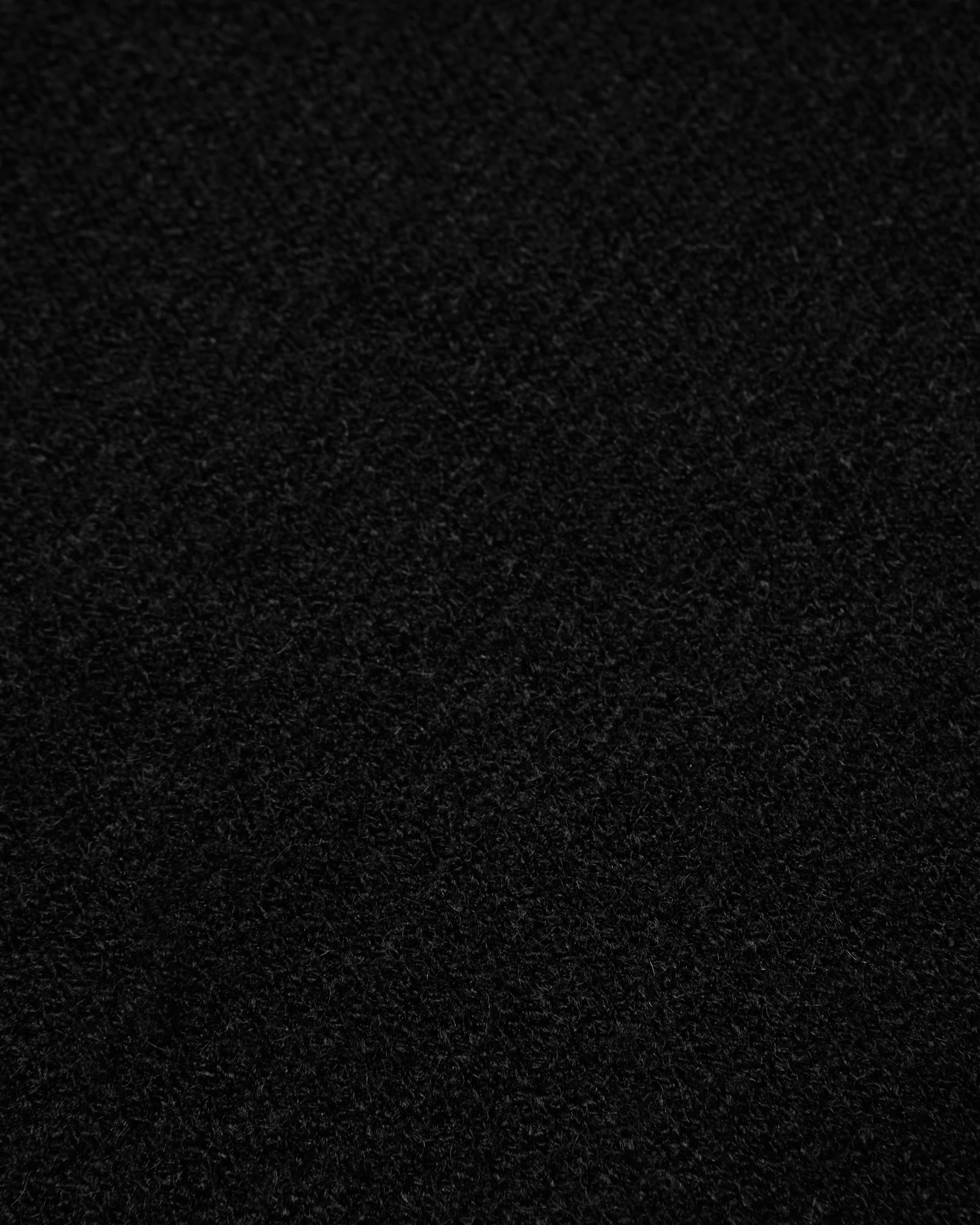 White Collar Knit Hoodie Black - Image 2