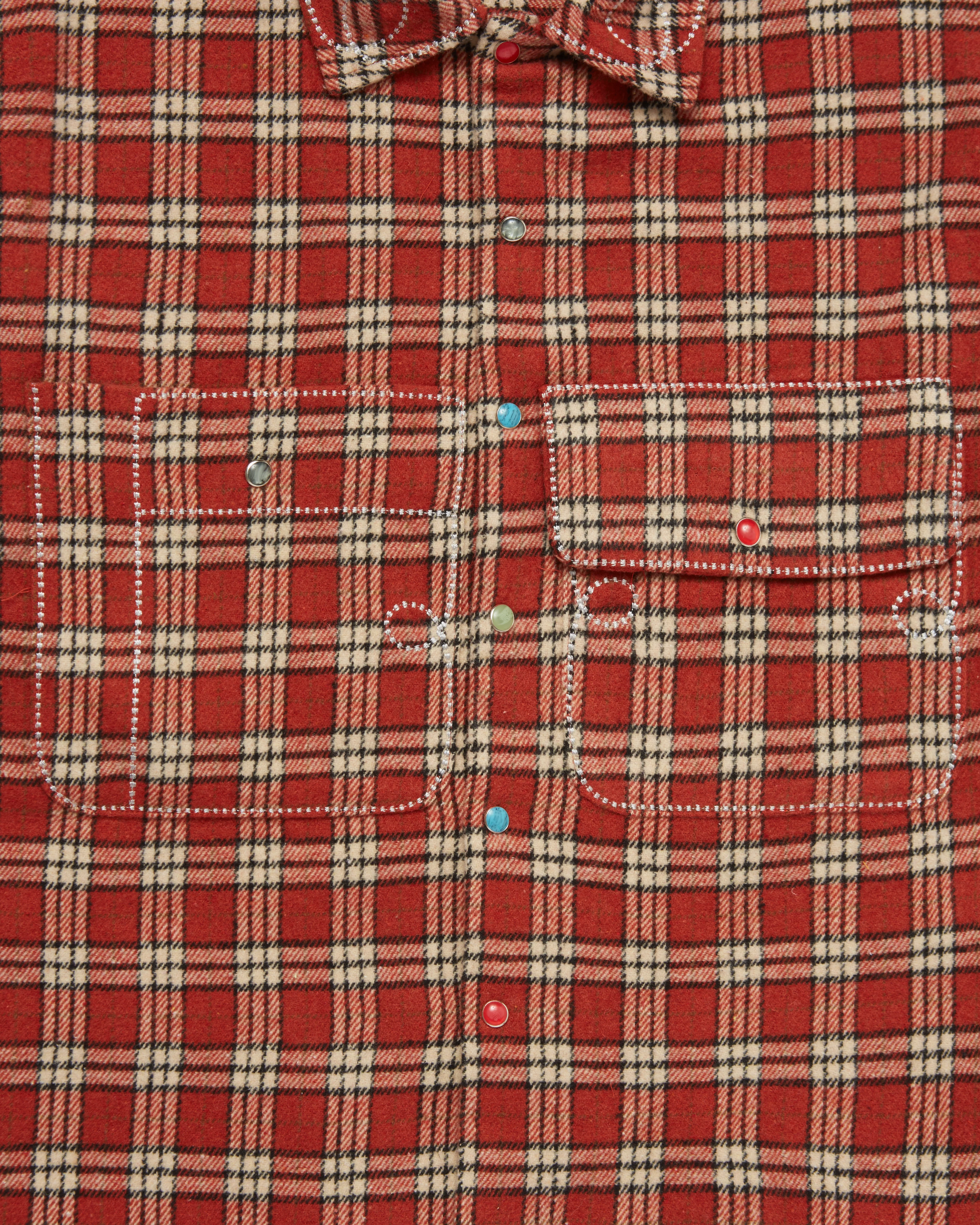 Stone Snap Flannel Red - Image 3