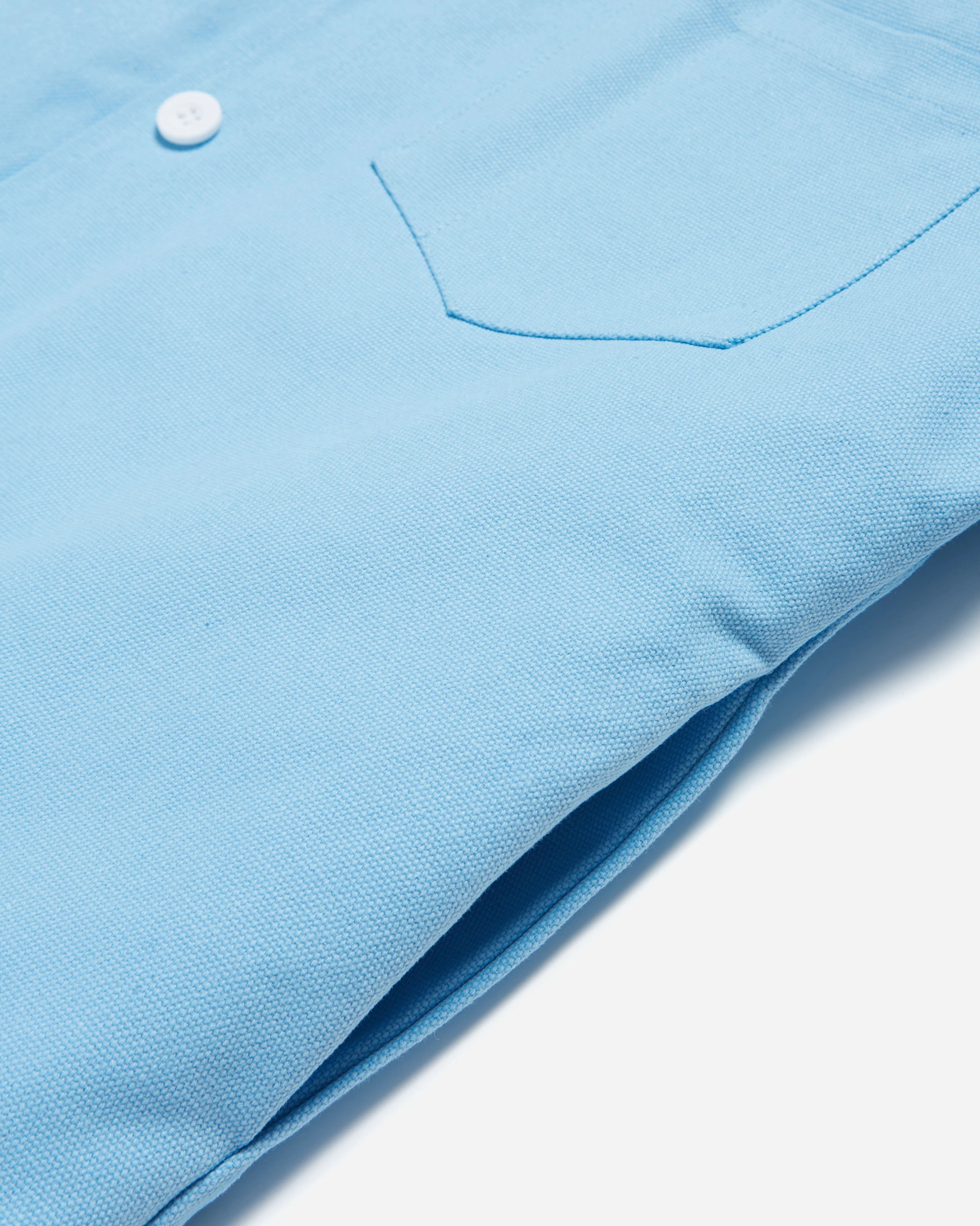 White Collar Work Jacket Blue - Image 4