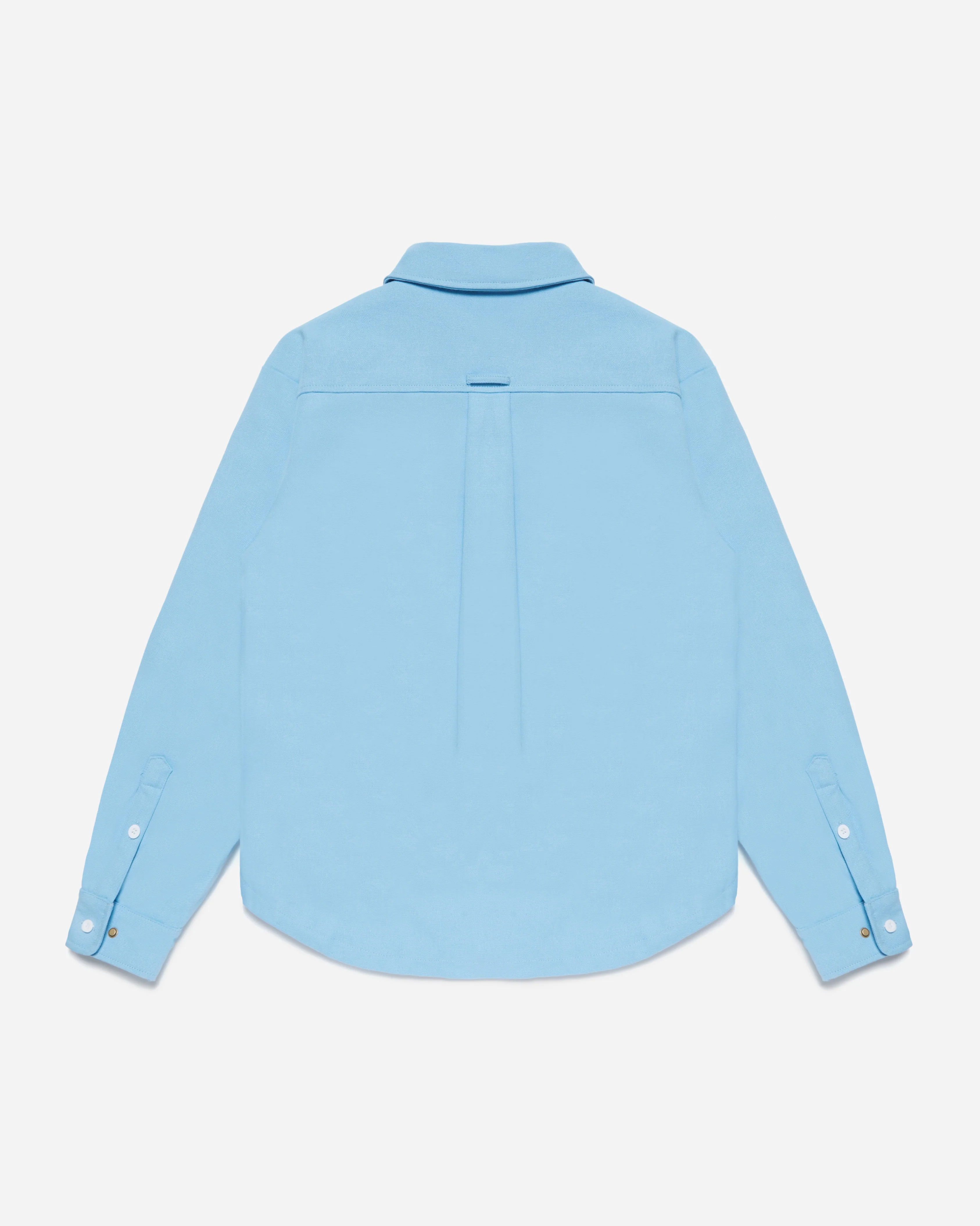 White Collar Work Jacket Blue - Image 7