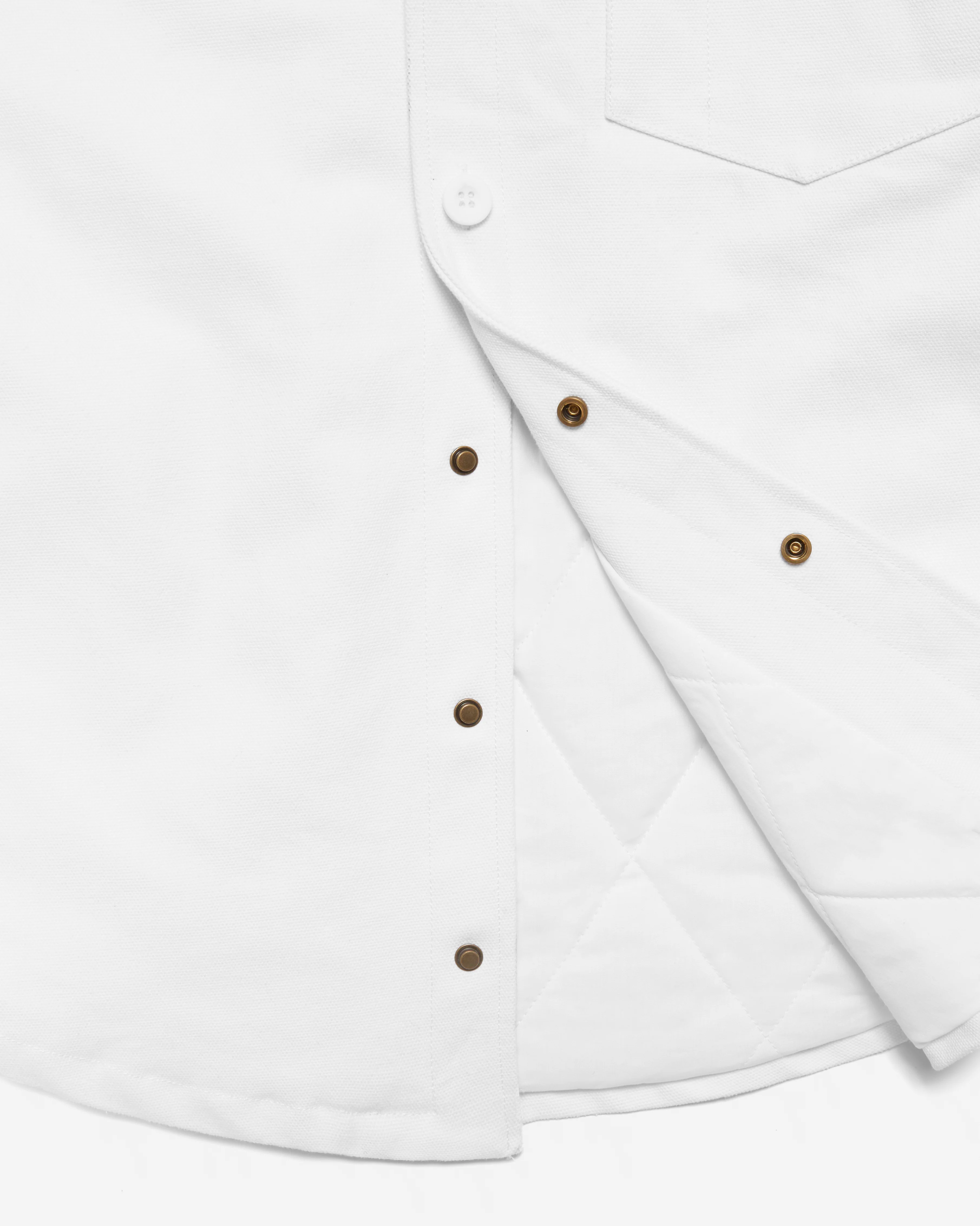 White Collar Work Jacket White - Image 2