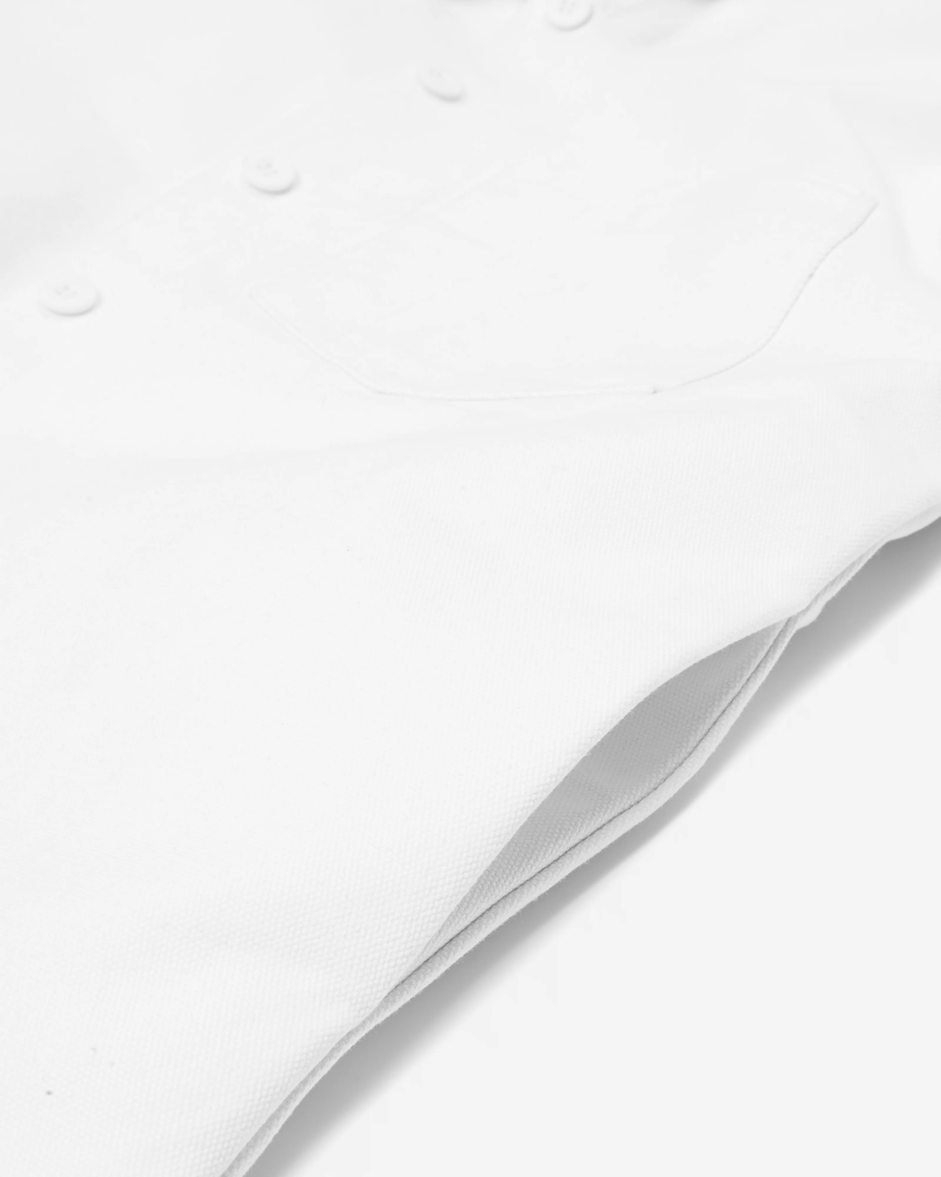 White Collar Work Jacket White - Image 4