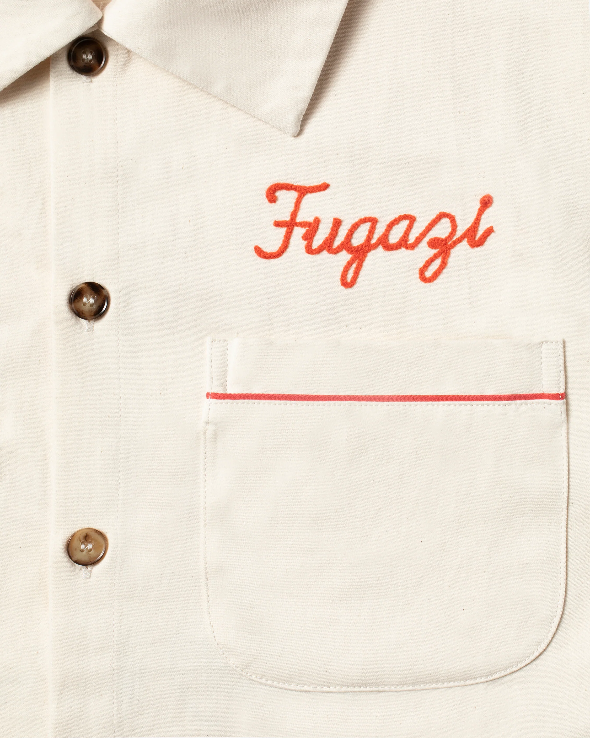 Willful Infringement Bowling Shirt Cream - Image 2