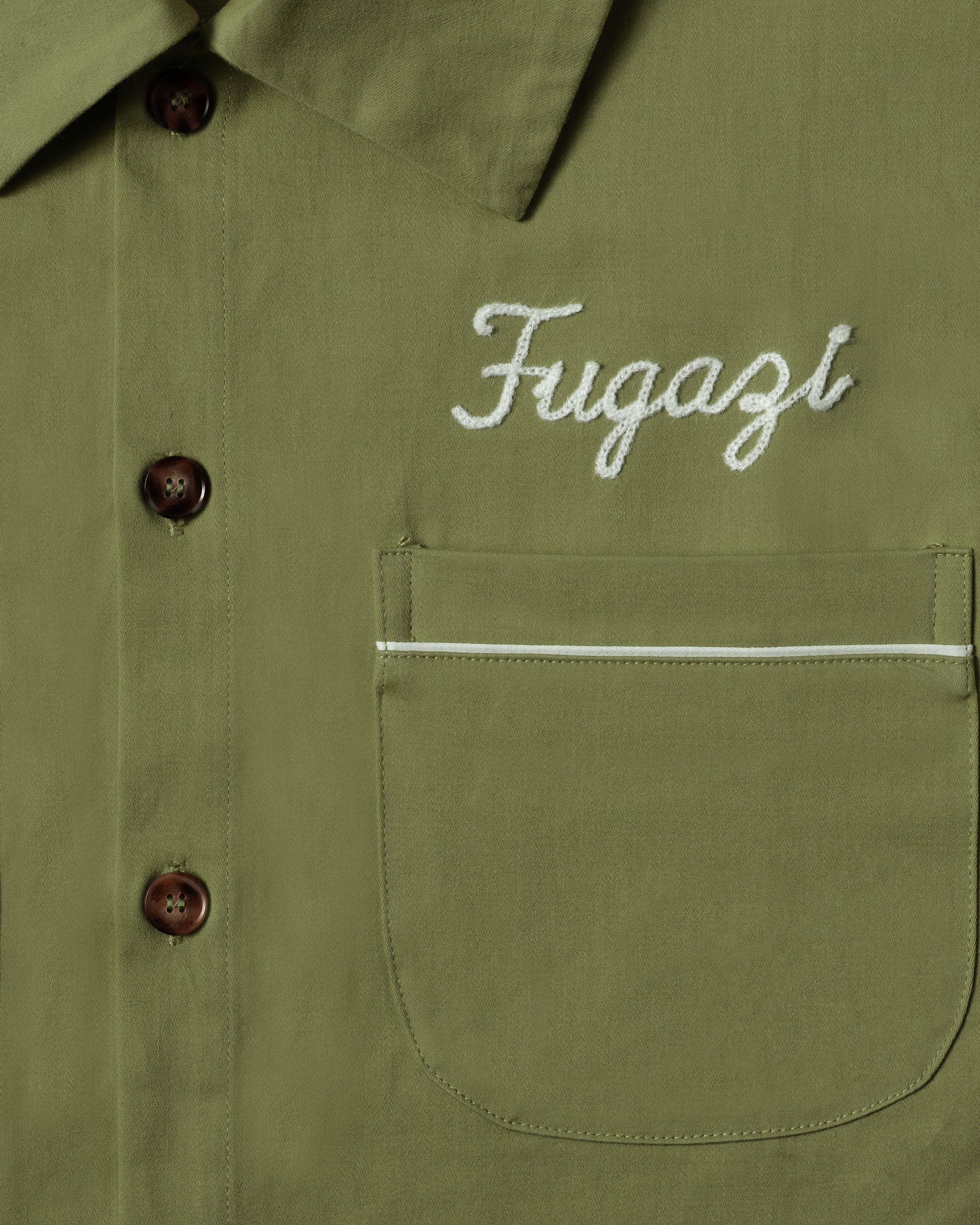 Willful Infringement Bowling Shirt Green - Image 2